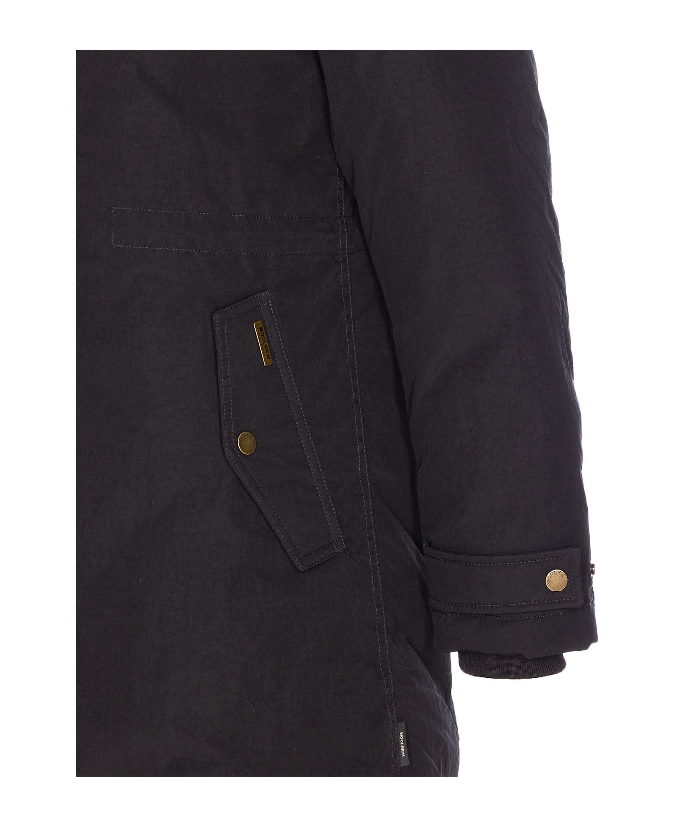 Woolrich Grace Fur Parka - Black レインコート