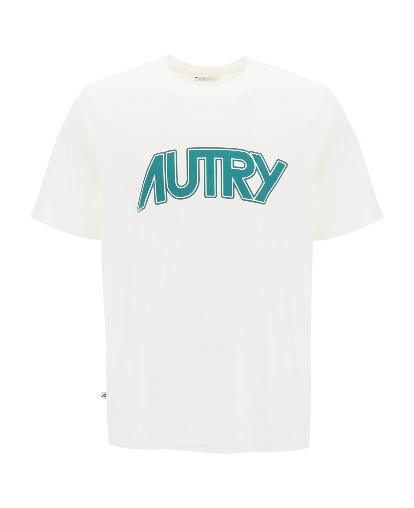 Autry Crew-neck T-shirt With Front Logo - White