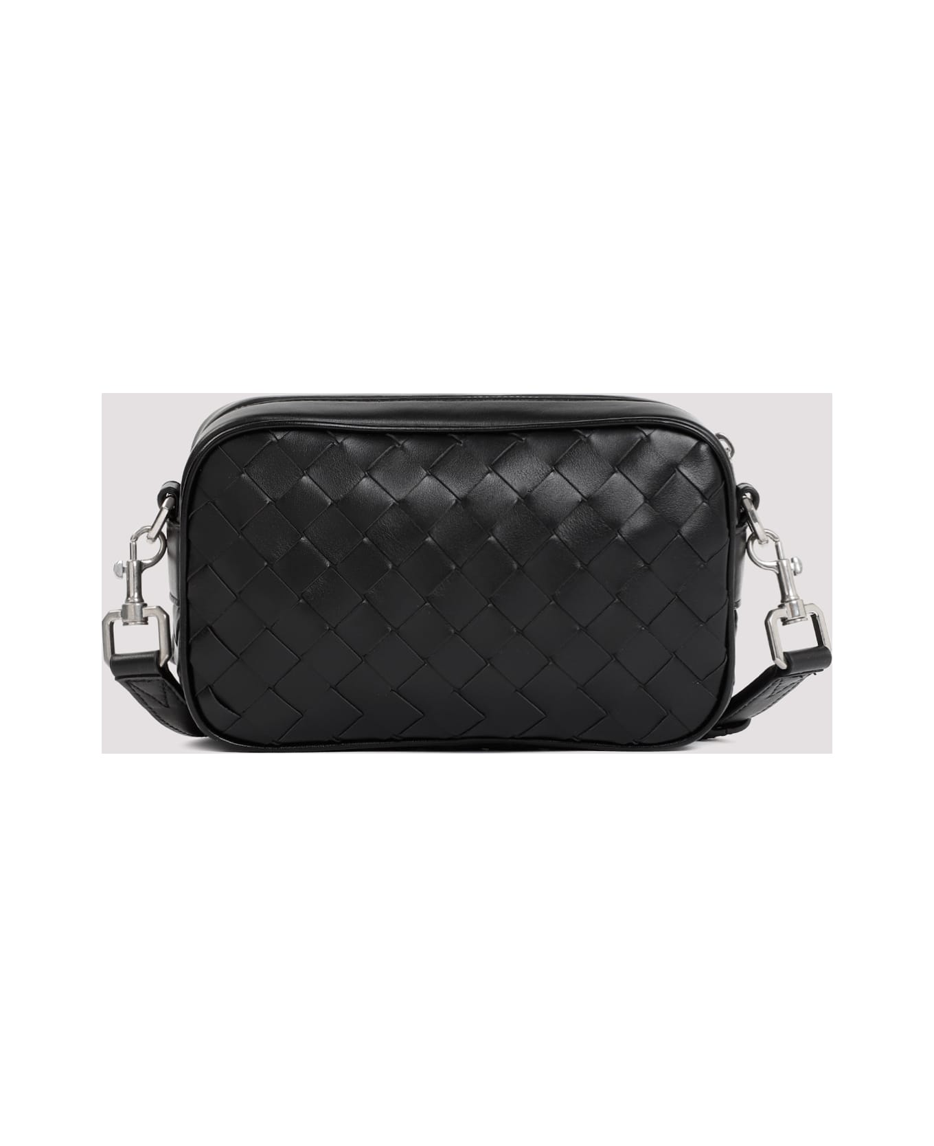 Bottega Veneta Mini Braided Camera Bag - Black