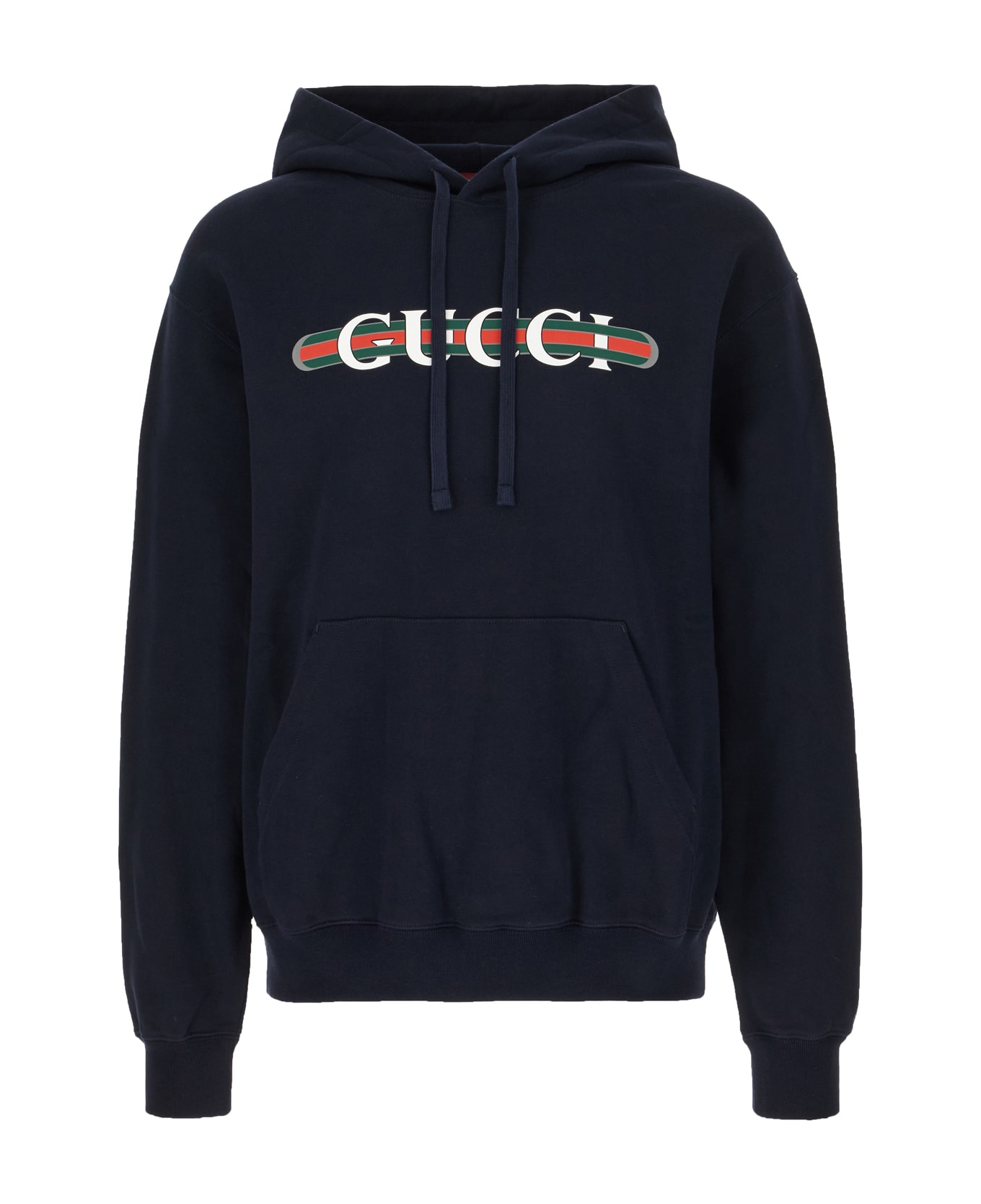 Gucci Midnight Blue Cotton Oversize Sweatshirt - Blu