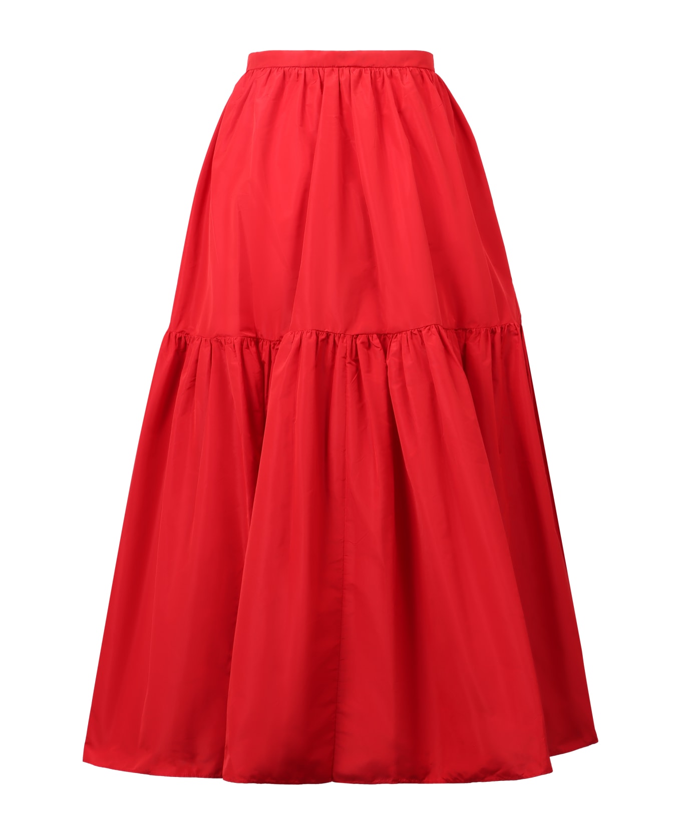 Patou Ruffled Skirt - red