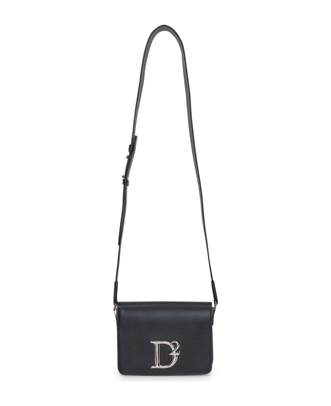 Dsquared2 Shoulder Bag With Logo - BLACK PALLADIUM