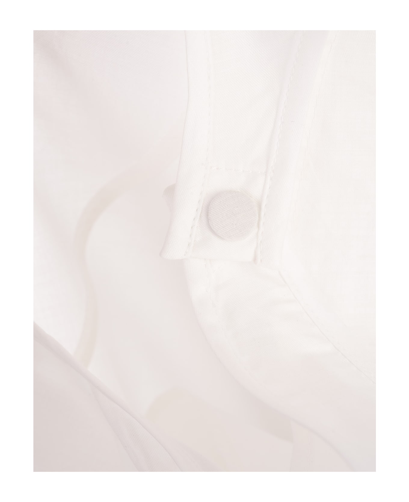 Jil Sander White Mini Sleeveless Dress - White