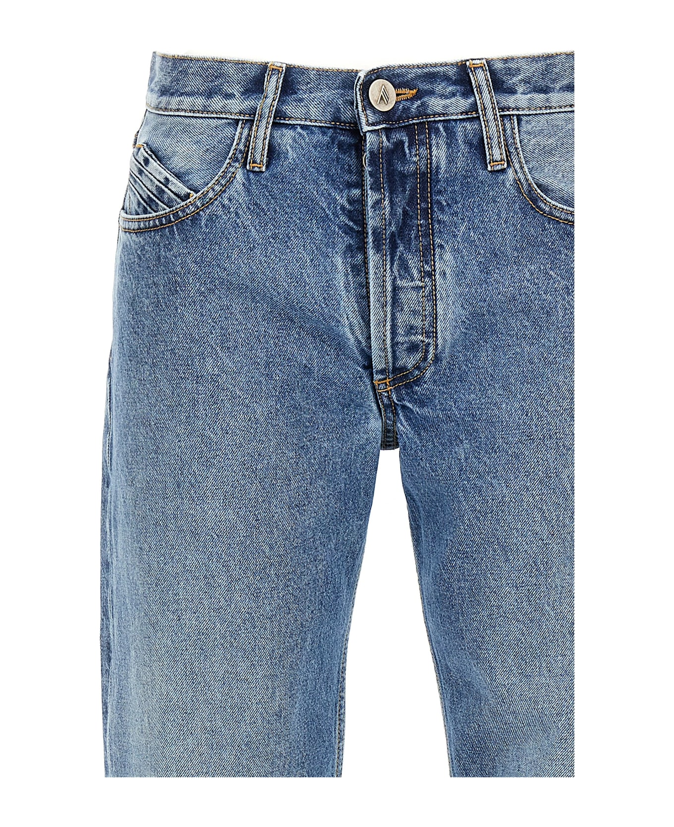 The Attico Long Denim Jeans - Blue