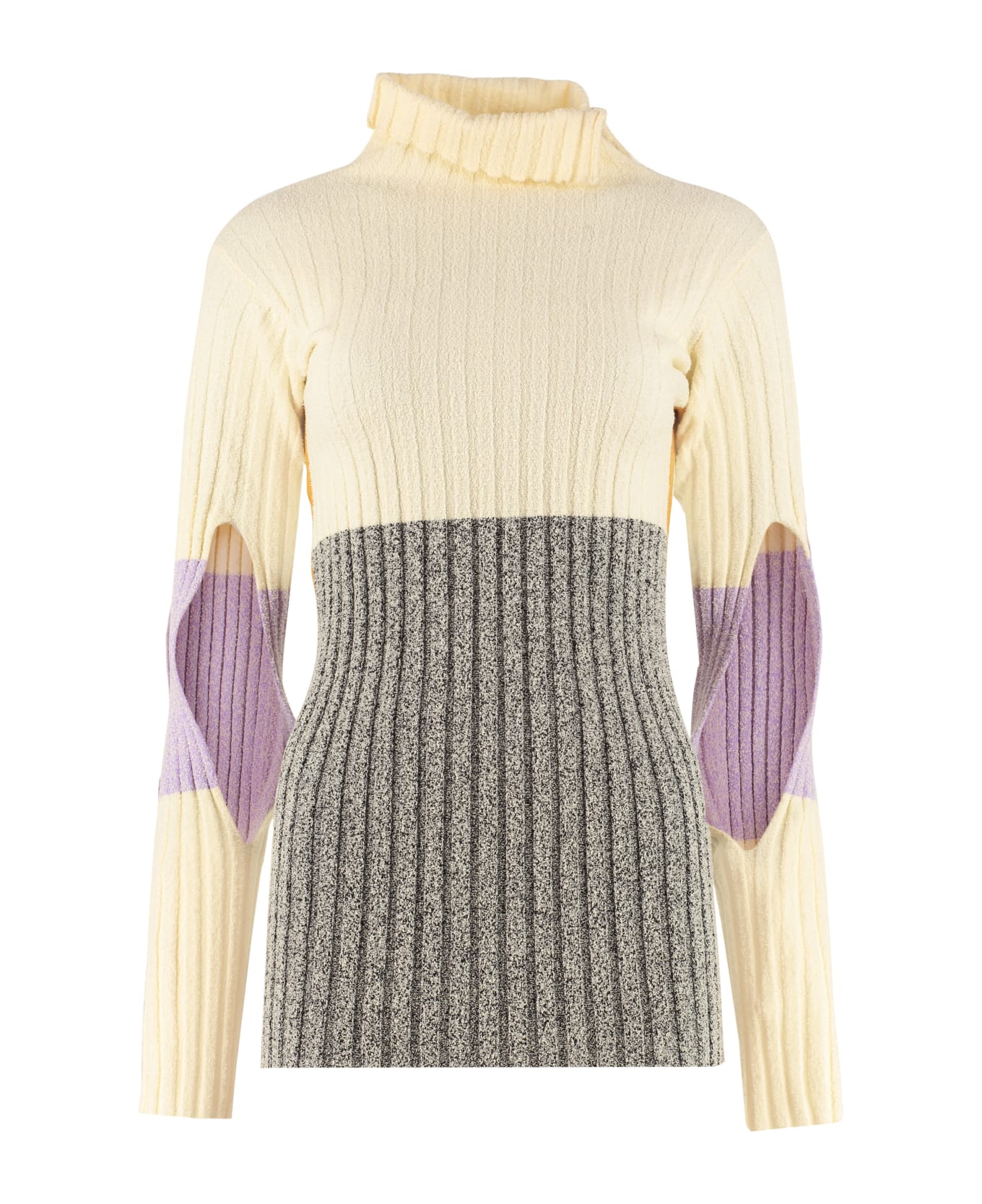 Moncler 2 Moncler 1952 - Ribbed Turtleneck Sweater - panna