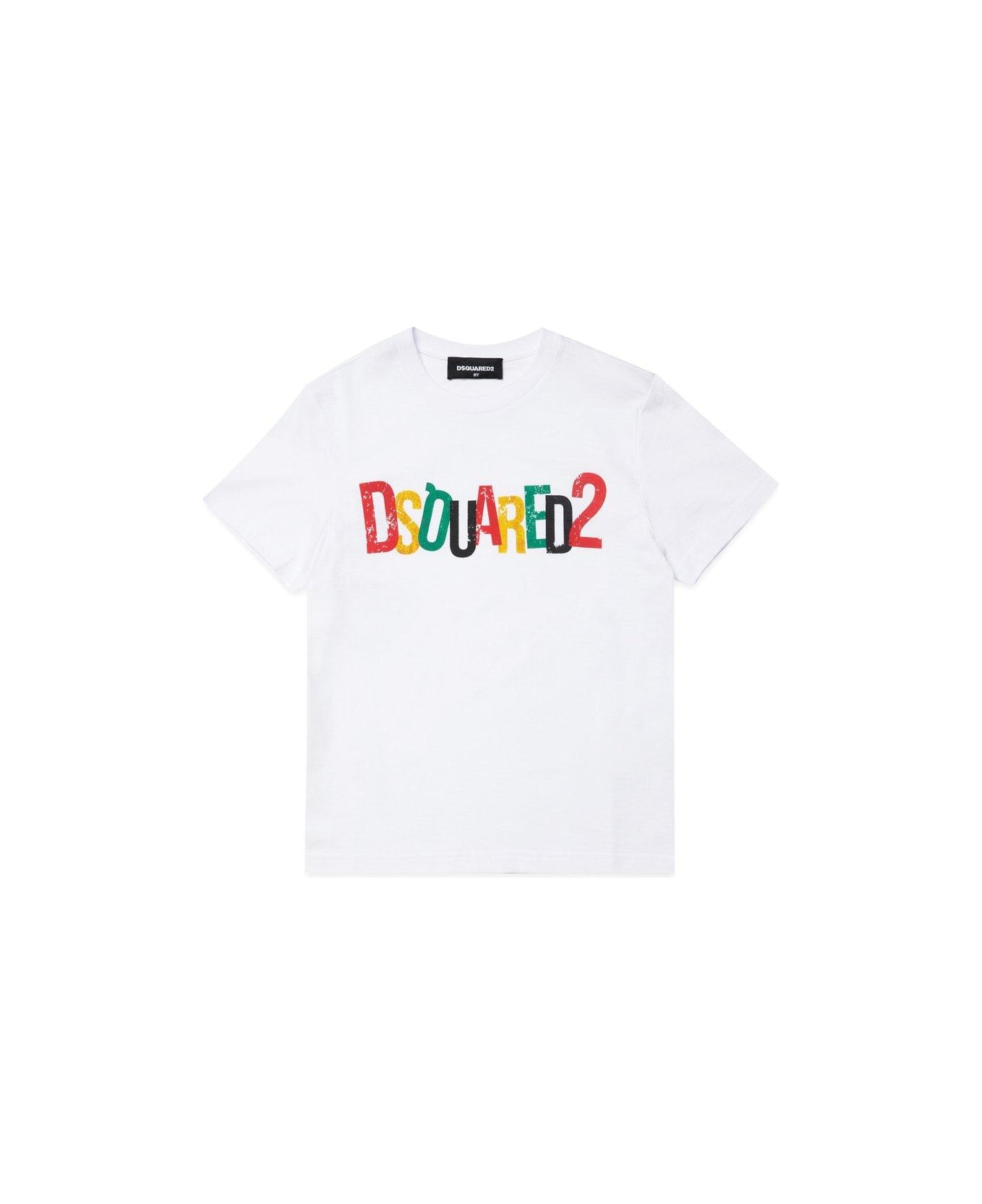 Dsquared2 Logo-printed Crewneck T-shirt - White