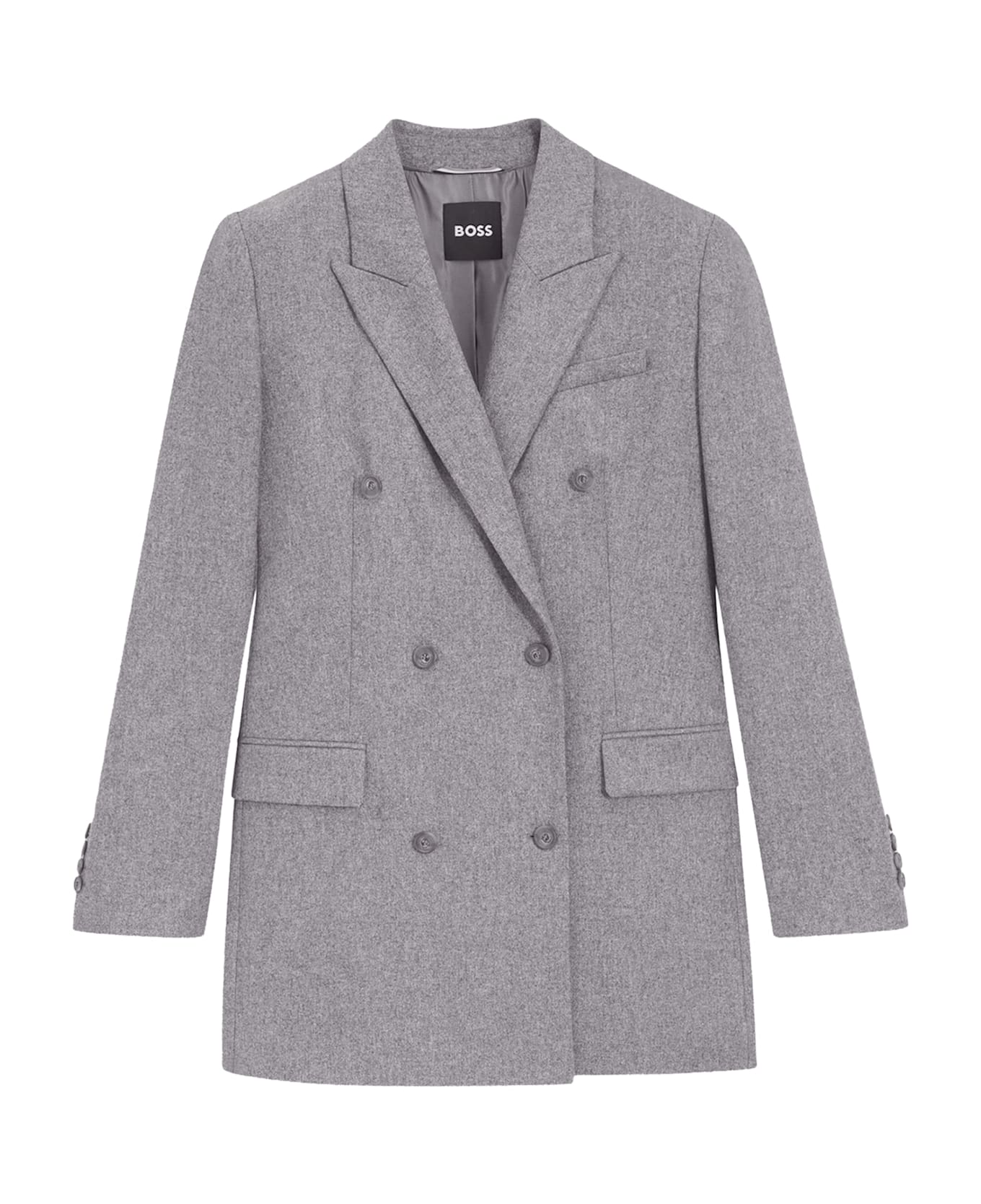 Hugo Boss Double-breasted Blazer - Grey