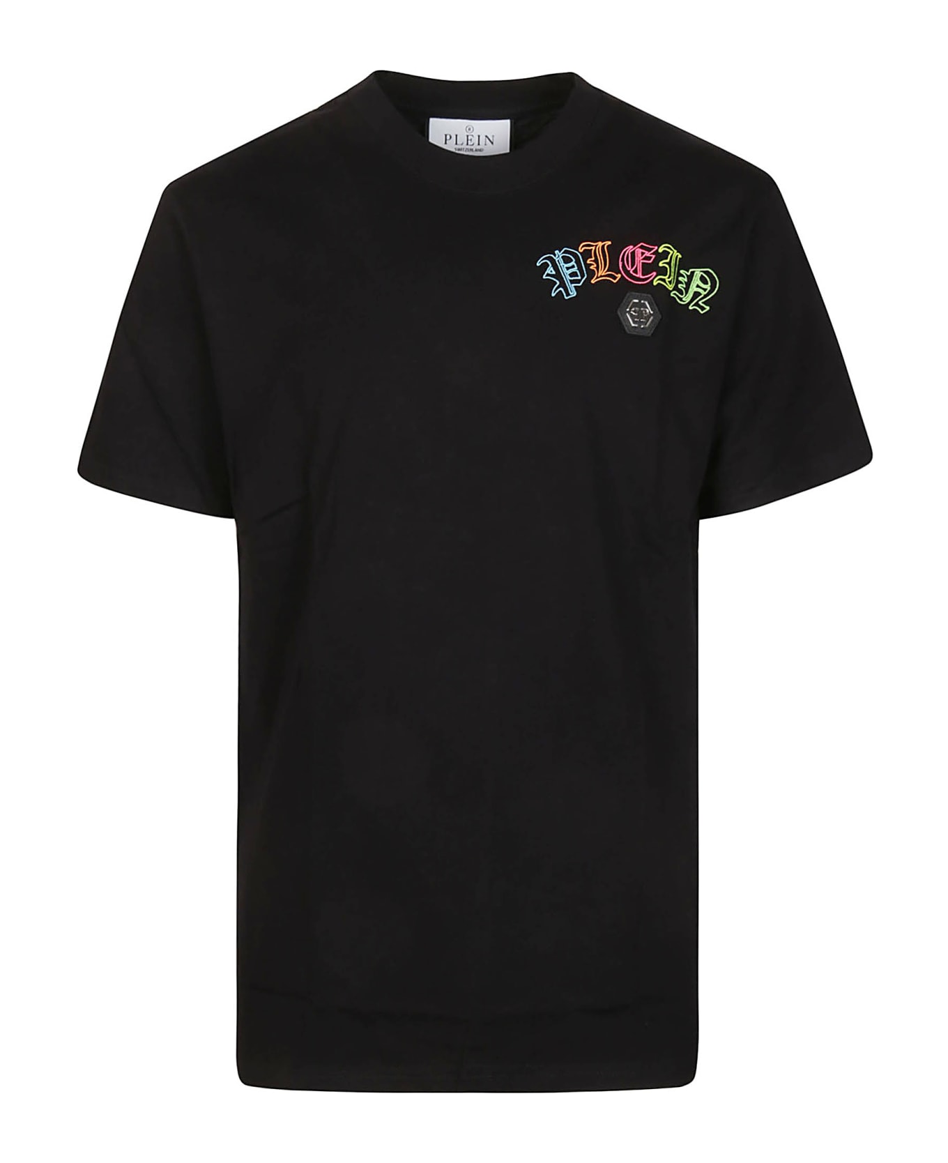 Philipp Plein Embroidered T-shirt - black シャツ