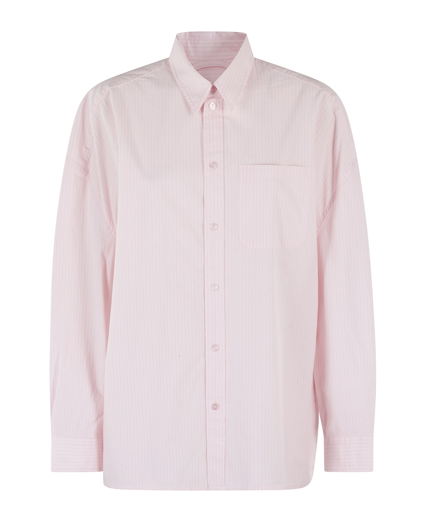 Herskind Lex Shirt - Pink Pinstripe
