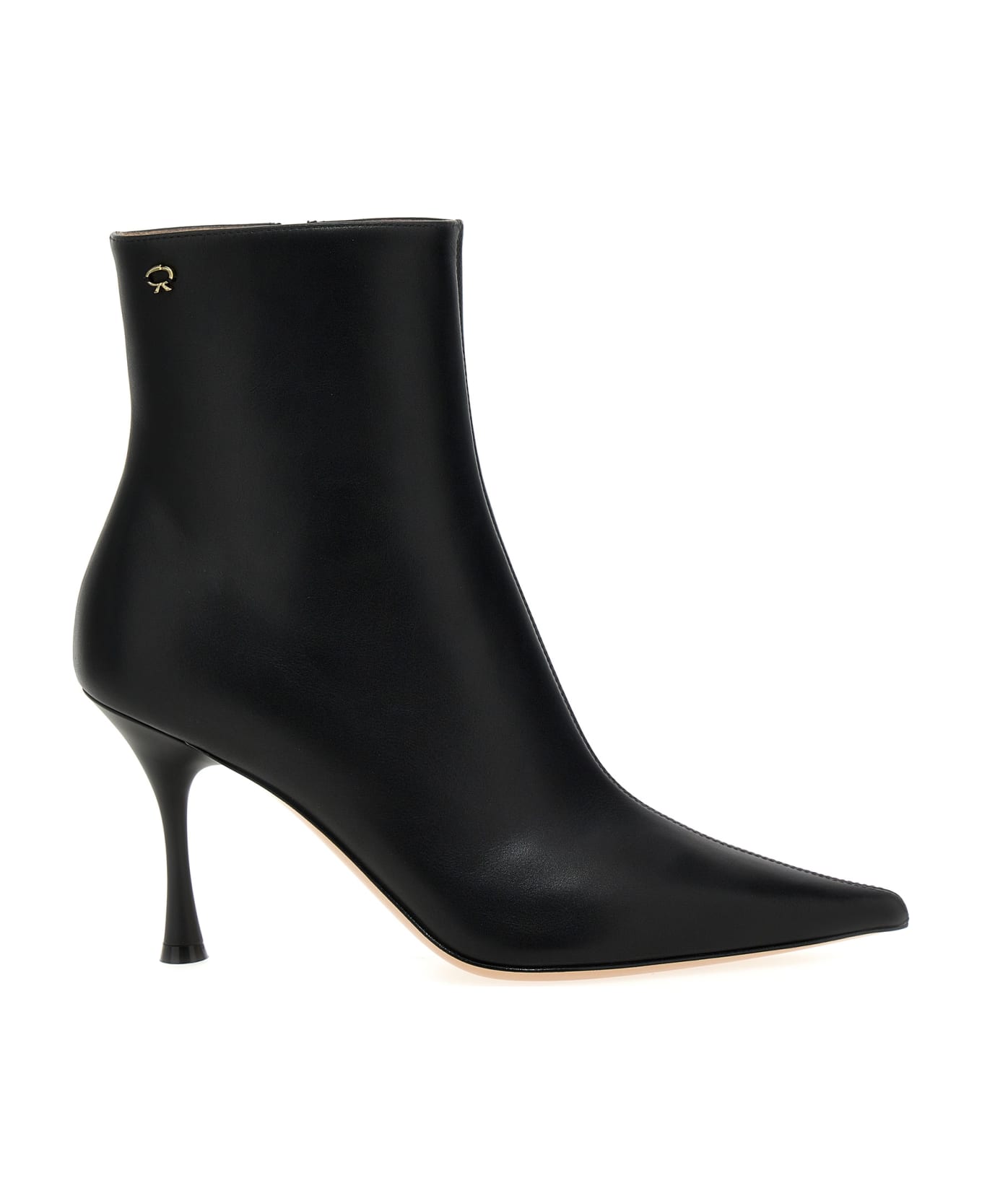 Gianvito Rossi Leather Ankle Boots - Black   ブーツ