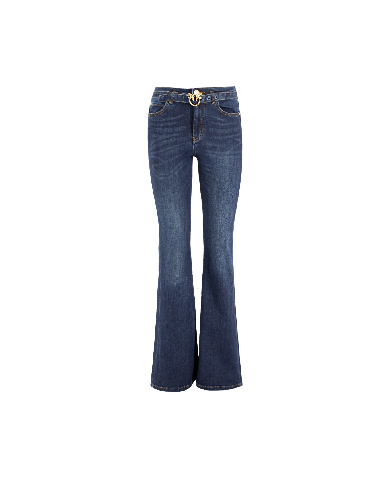 Pinko Low-rise Flared Jeans - LAVAGGIO SCURO
