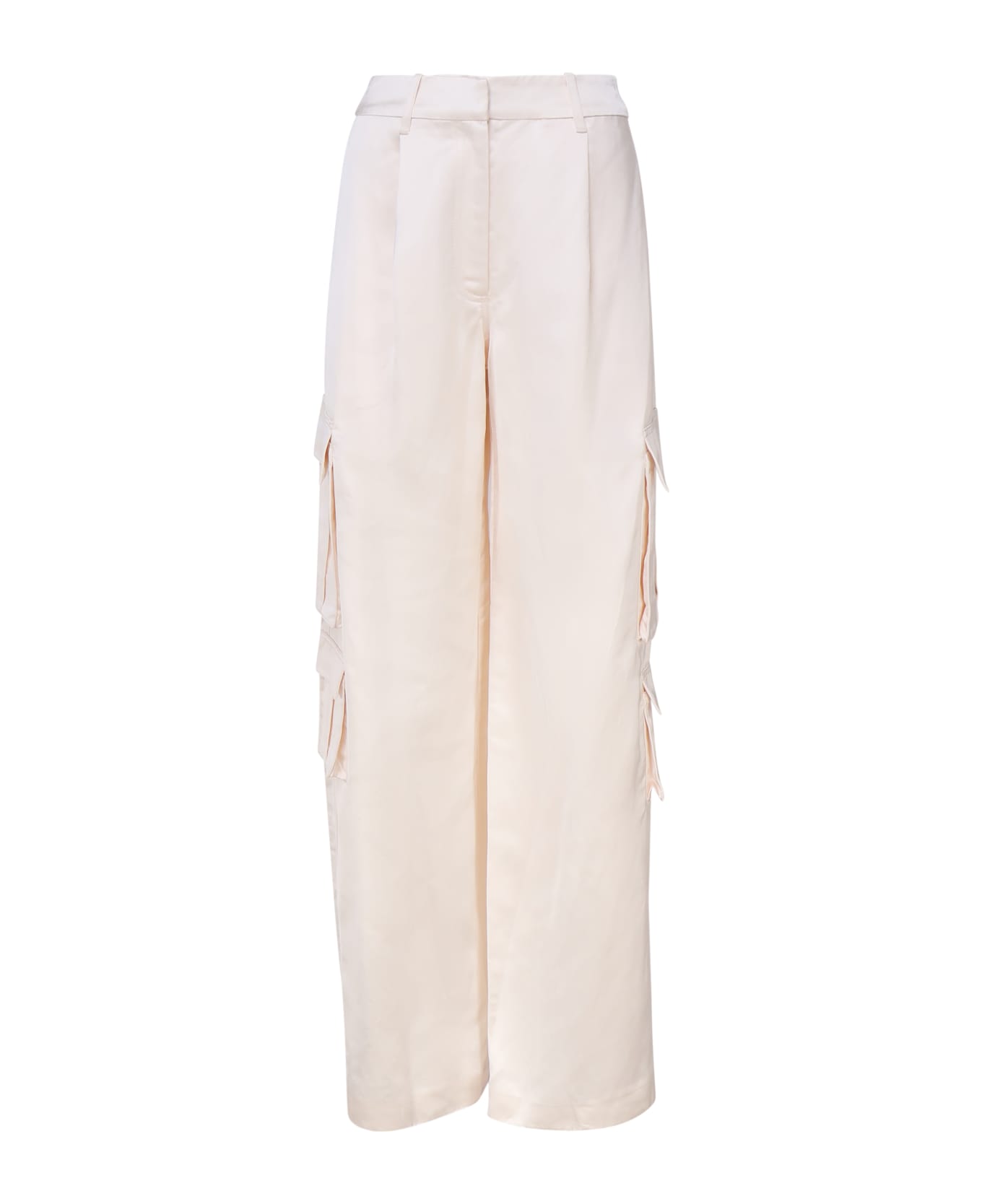 self-portrait Cargo Satin Trousers - Non definito