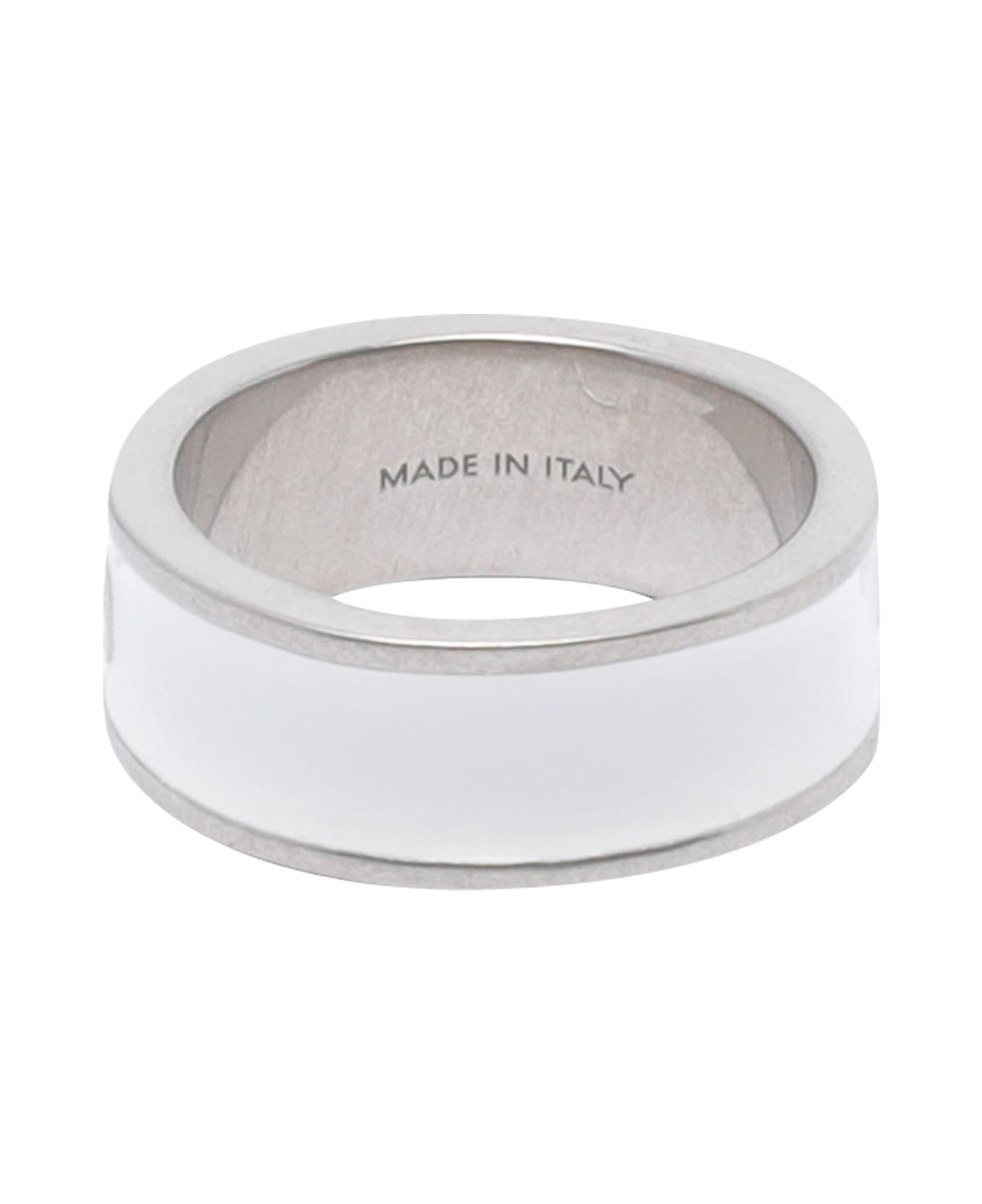 MM6 Maison Margiela Numeric Signature Logo Ring - White