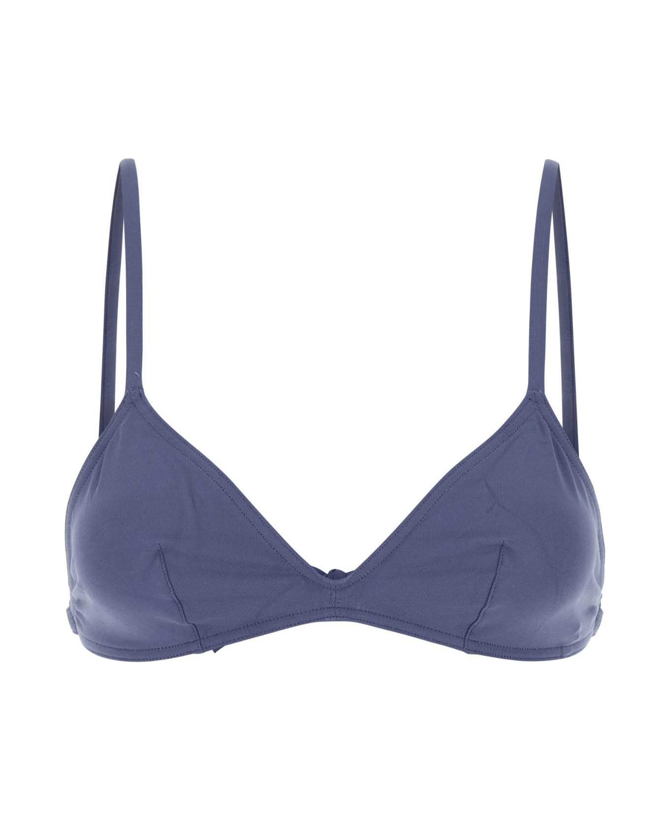 Eres Blu Stretch Nylon Tourbillon Bikini Top - SIRENEE25
