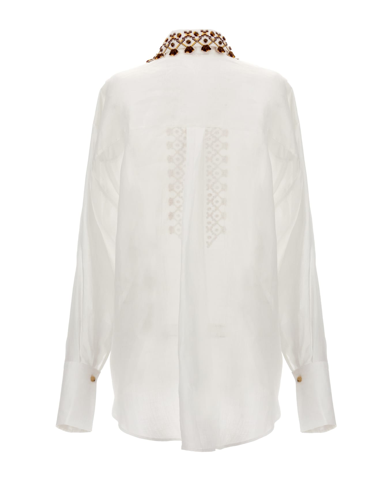 Ermanno Scervino Embroidery Shirt - WHITE