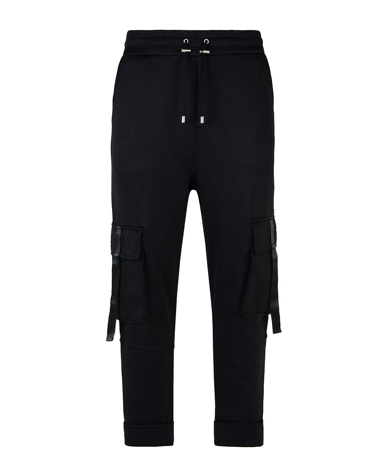 Balmain Pocket Detailed Drawstring Joggers - Black