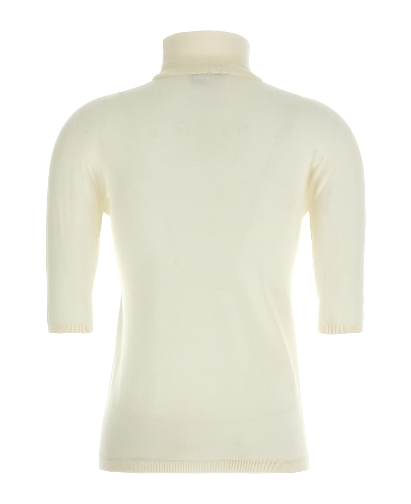Max Mara 'cecina' Turtleneck Sweater - White