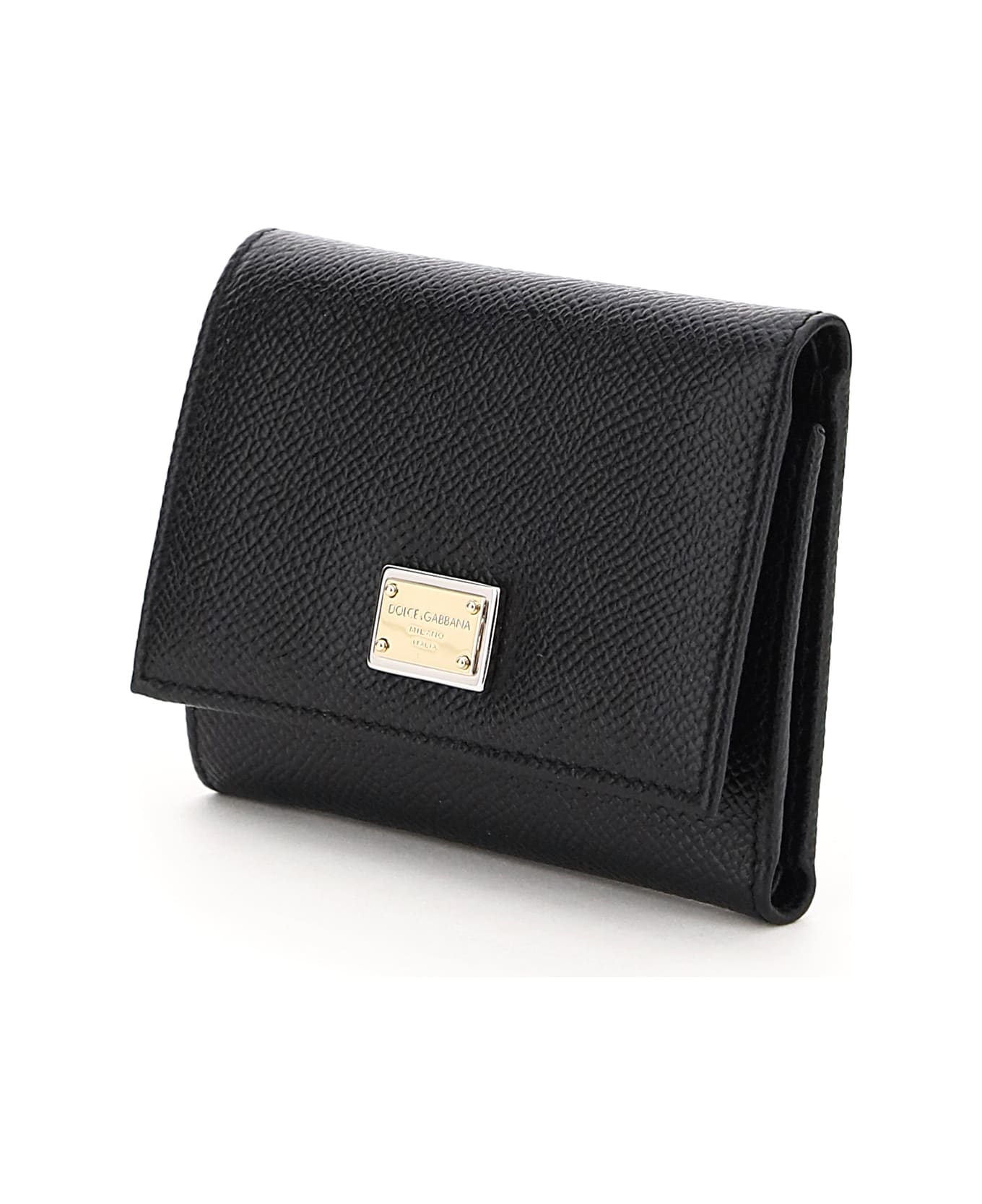 Dolce & Gabbana French Flap Wallet - Nero