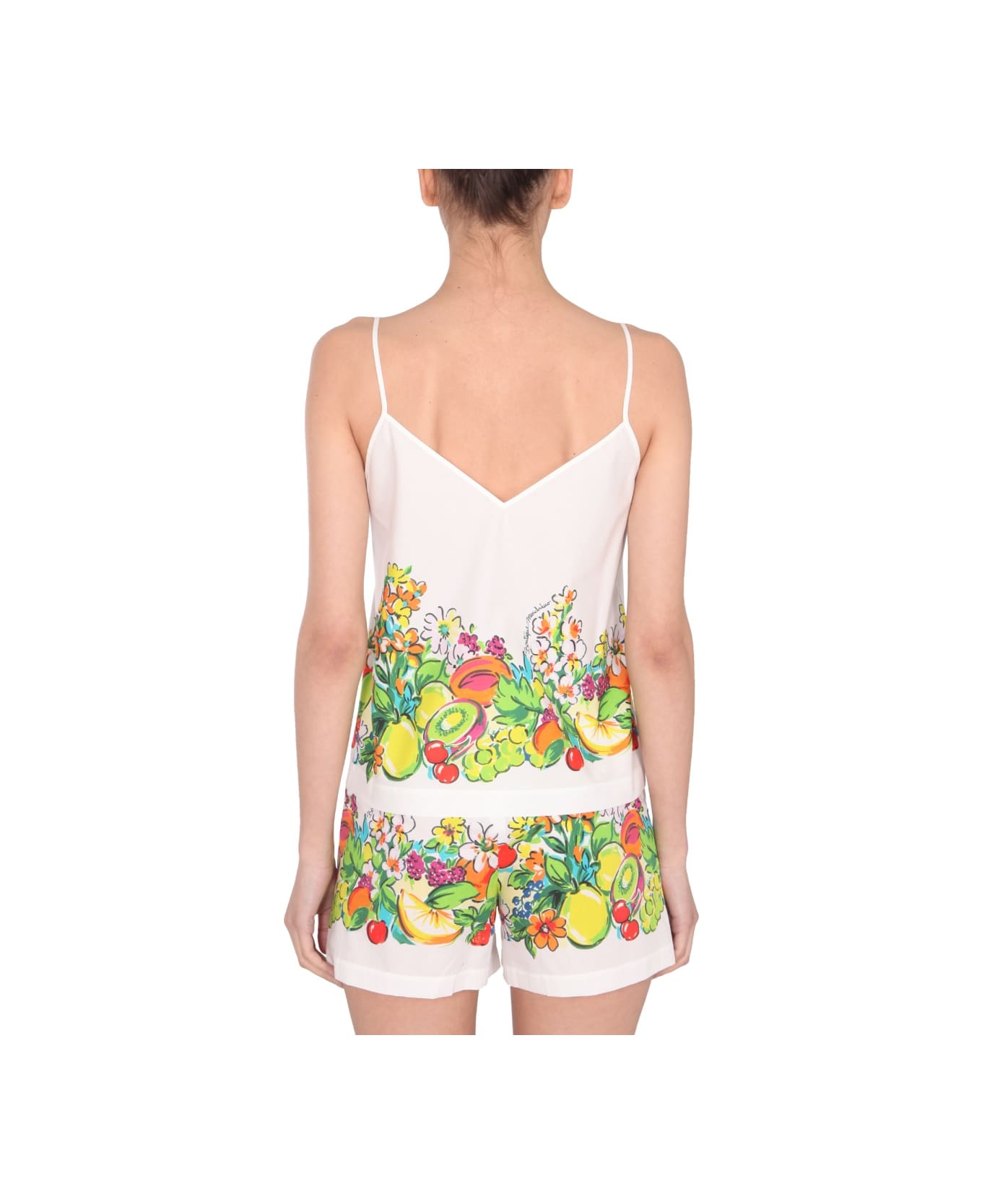 Boutique Moschino Flower And Fruit Print Top - MULTICOLOUR