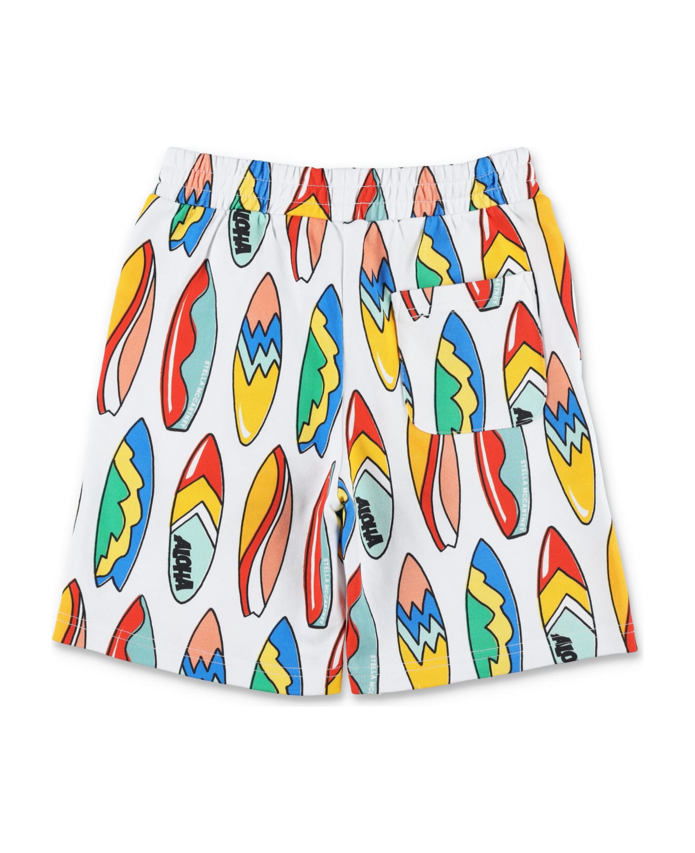 Stella McCartney Kids Surfboard Bermuda Shorts - WHITE