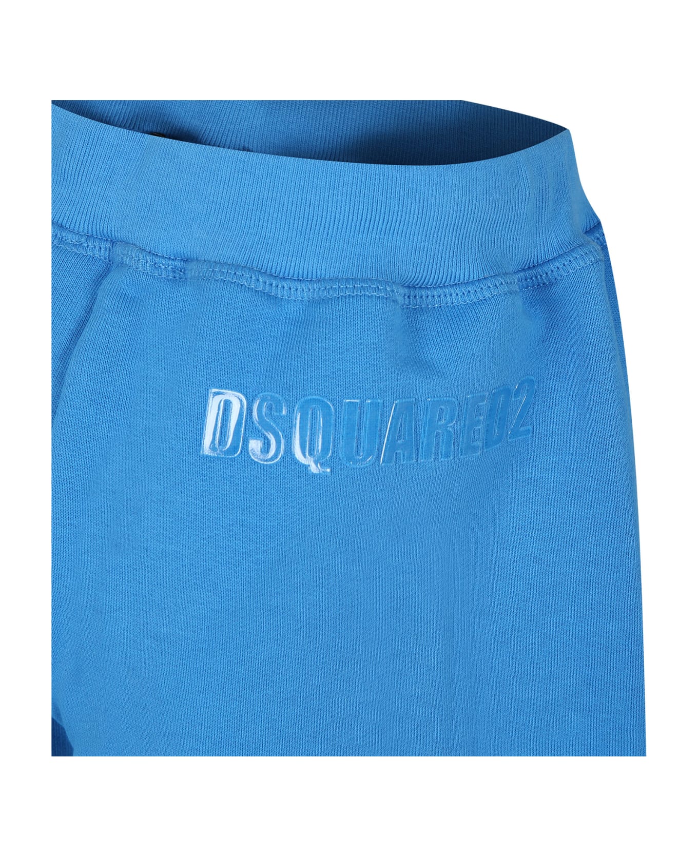 Dsquared2 Light Blue Sports Shorts For Boy - Light Blue ボトムス