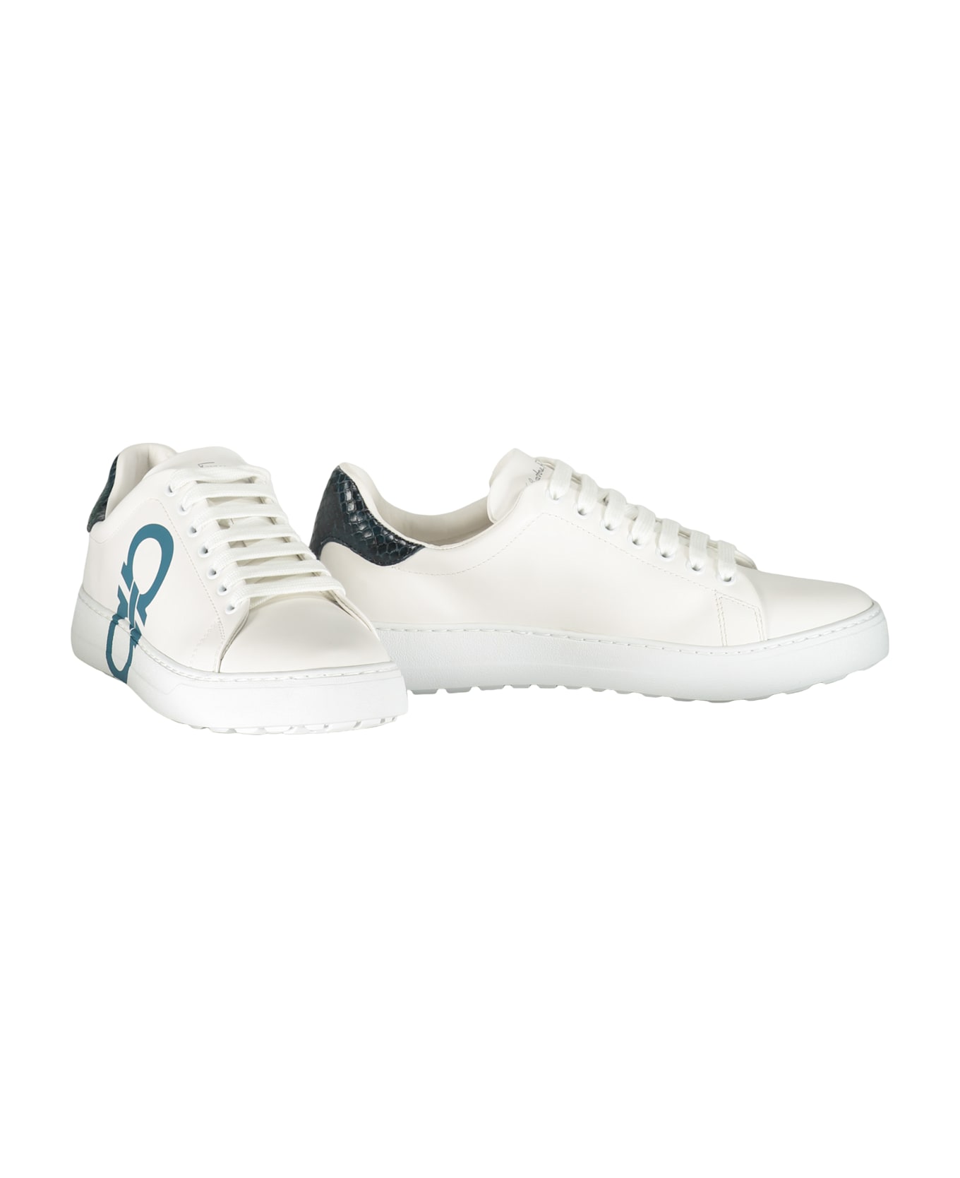 Ferragamo Leather Low-top Sneakers - White