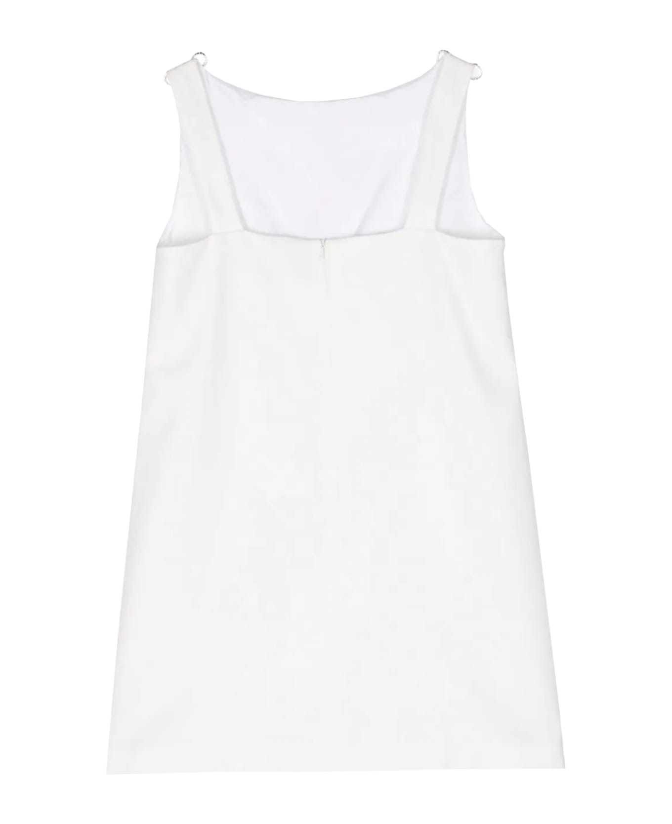 Elisabetta Franchi Dress With Rhinestone - White