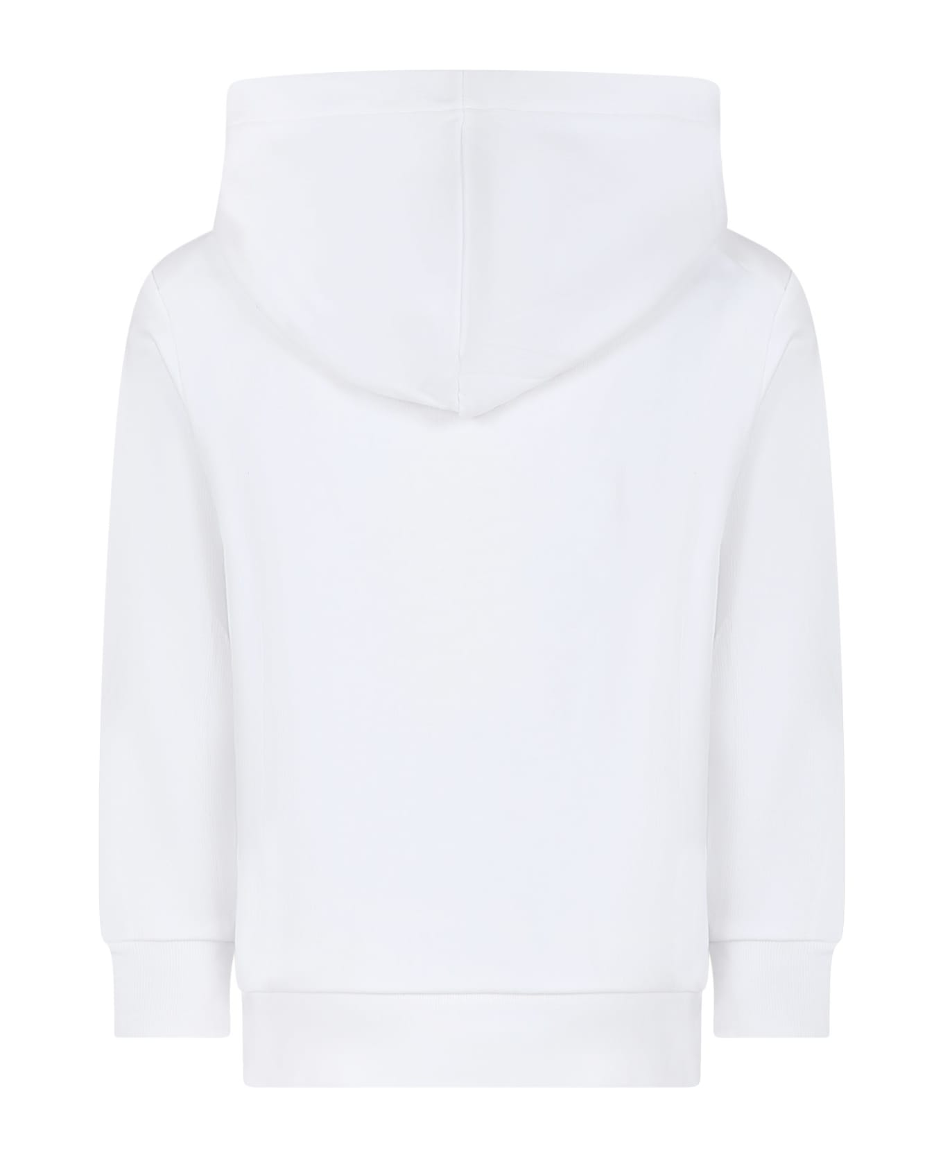 Marni White Sweatshirt For Kids With Logo - White