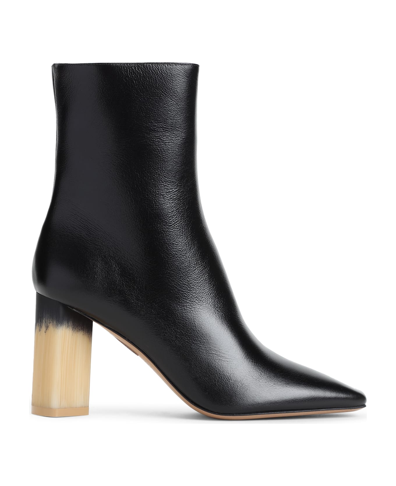 Chloé Black Leather Georgia Ankle Boots - Black