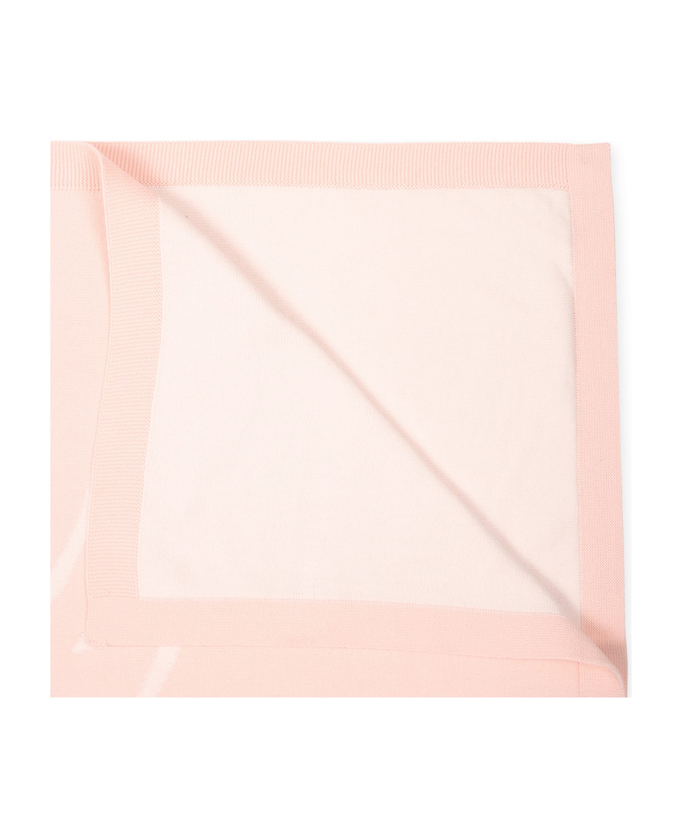 Kenzo Kids Pink Blanket For Baby Girl With Logo - Pink アクセサリー＆ギフト