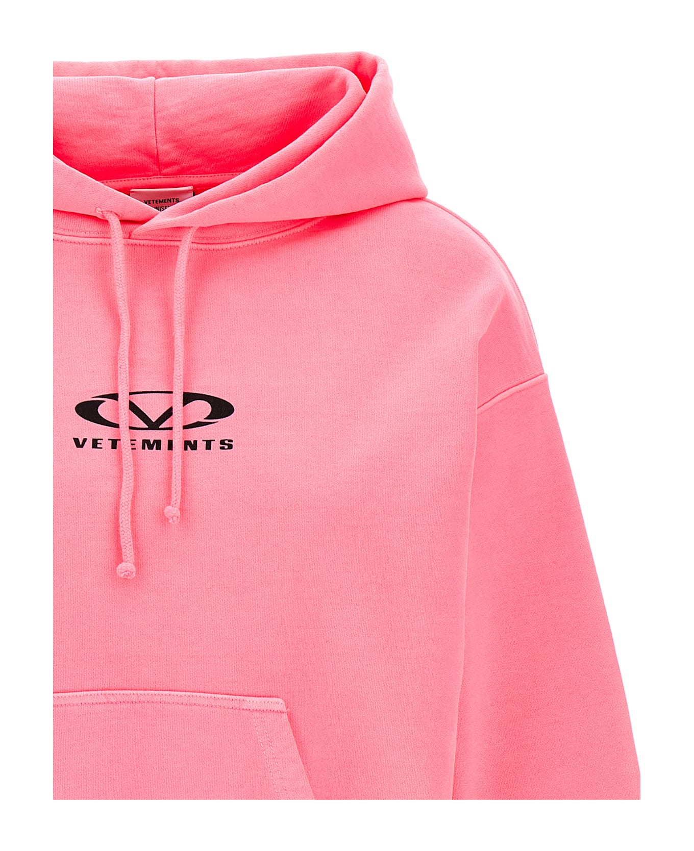 VETEMENTS 
oval Logo
 Hoodie - Pink