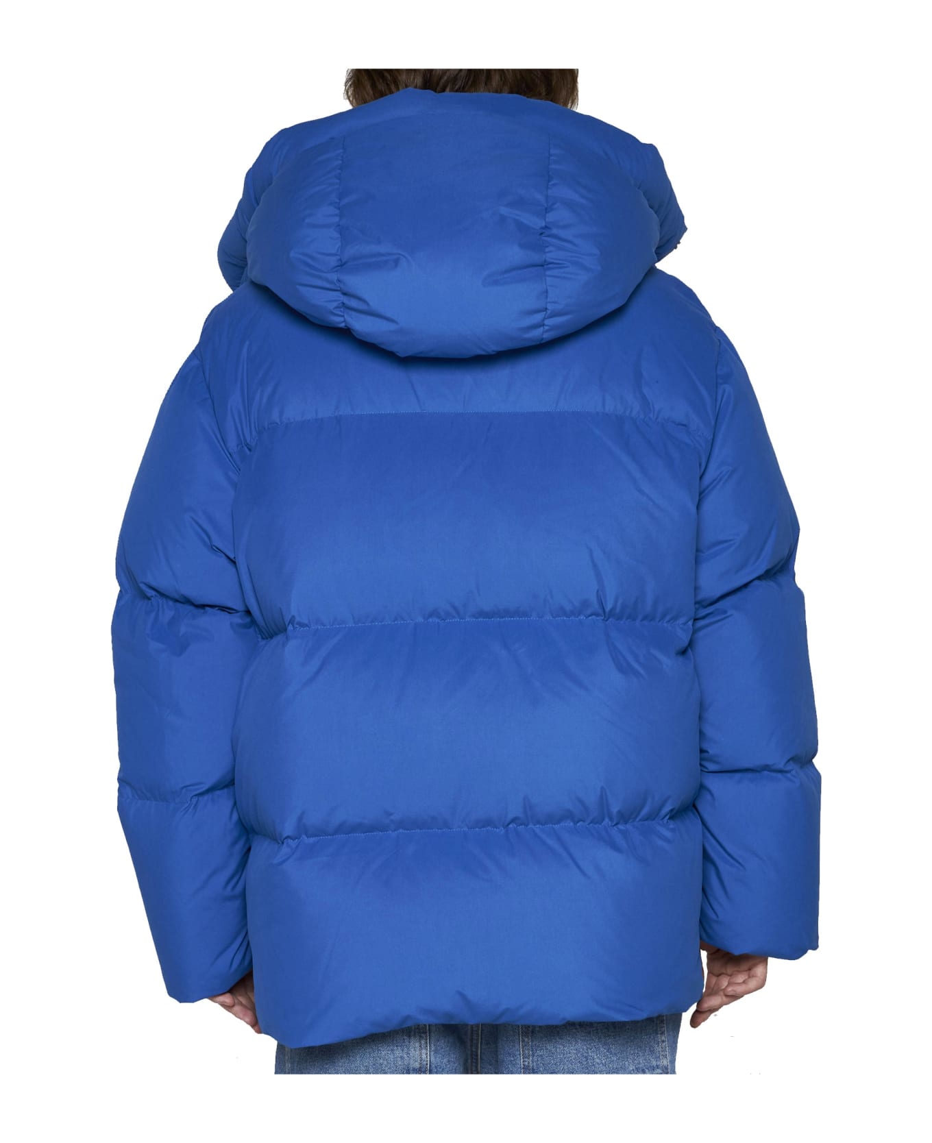 Off-White Quilted Padded Jacket - Blue