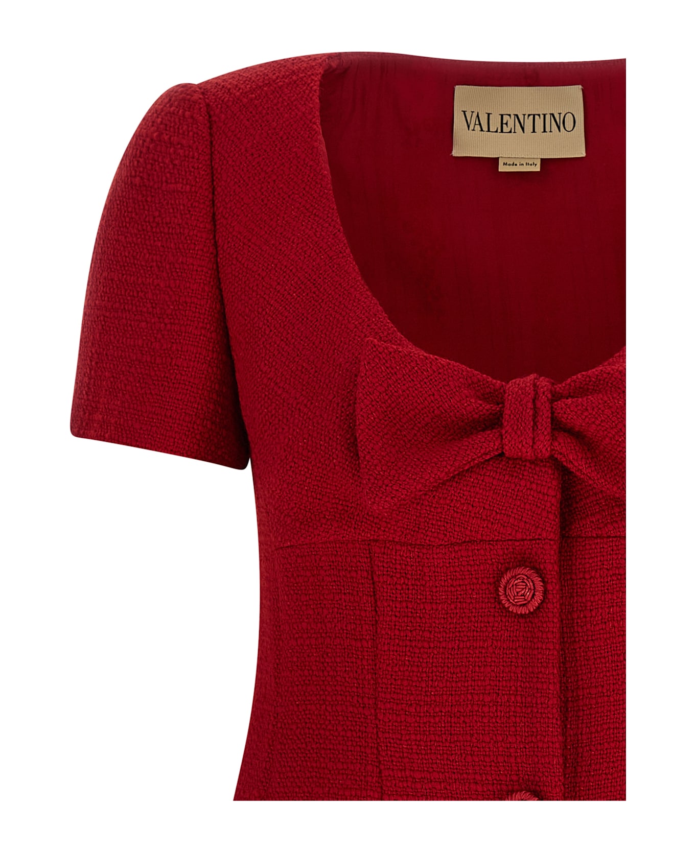 Valentino Garavani Bow Dress - Red