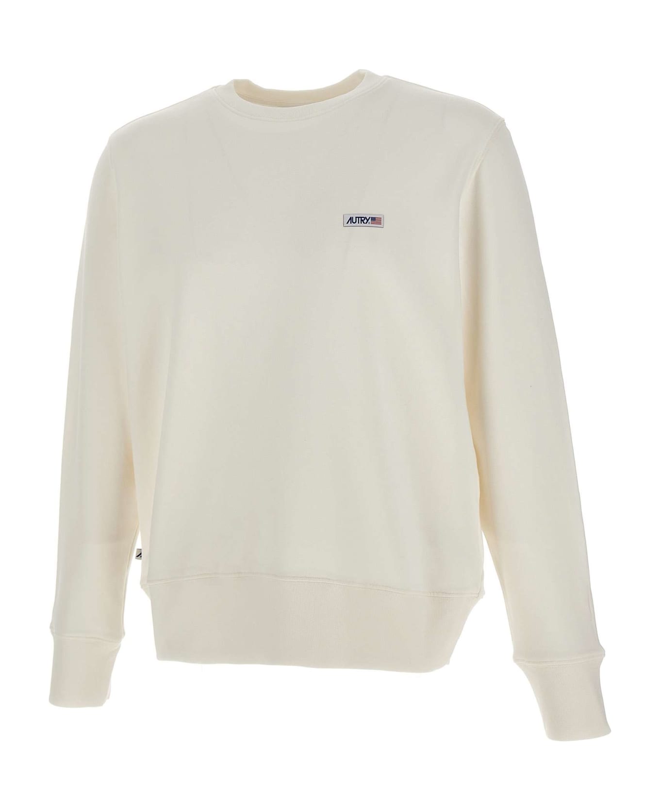Autry 'main Man Apparel' Cotton Sweatshirt - WHITE フリース
