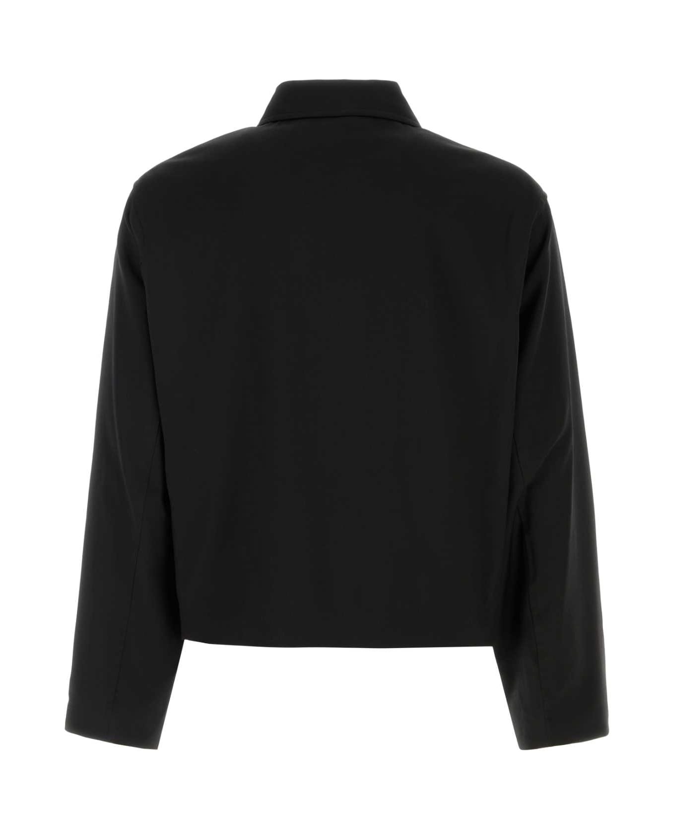 Our Legacy Black Wool Jacket - BLACK WORSTED WOOL