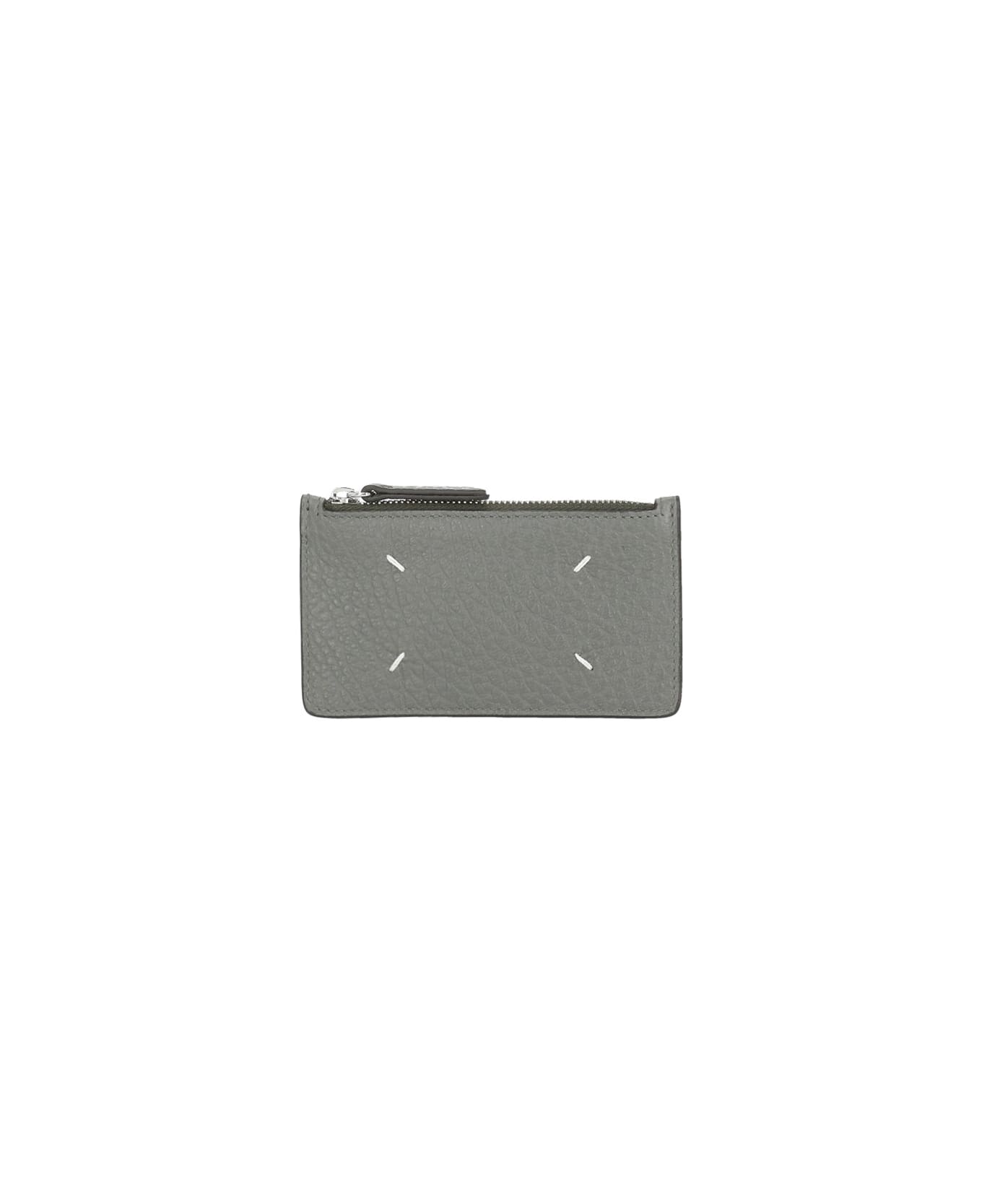 Maison Margiela Leather Card Holder - Grey
