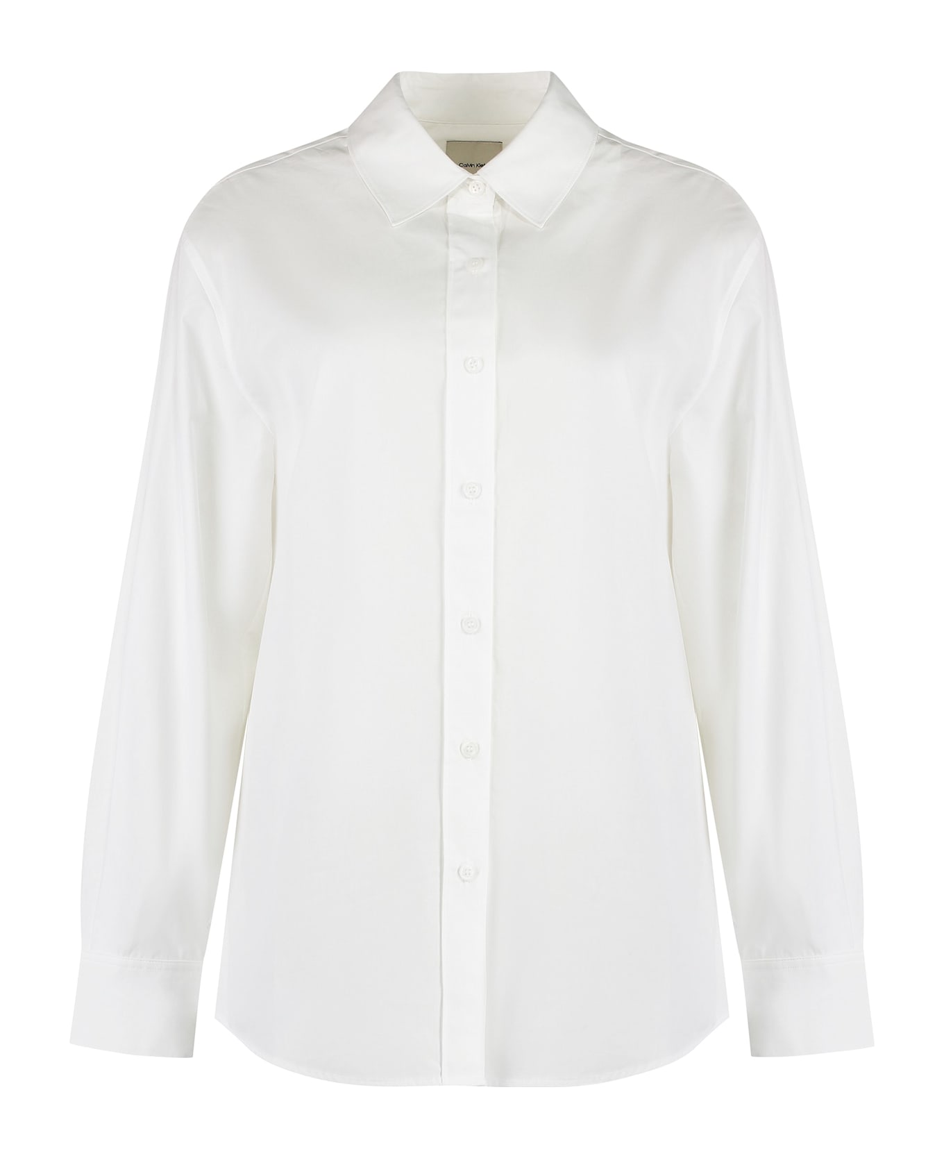 Calvin Klein Oxford Shirt In Cotton - White