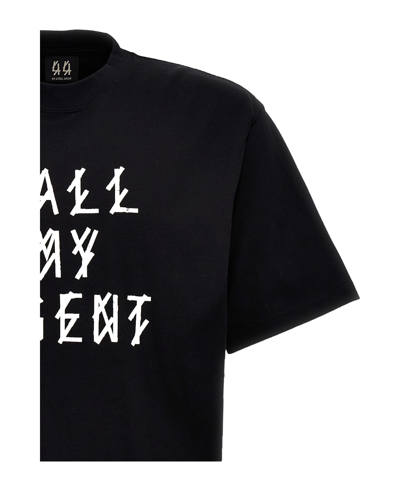 44 Label Group 'agent' T-shirt - Black   シャツ