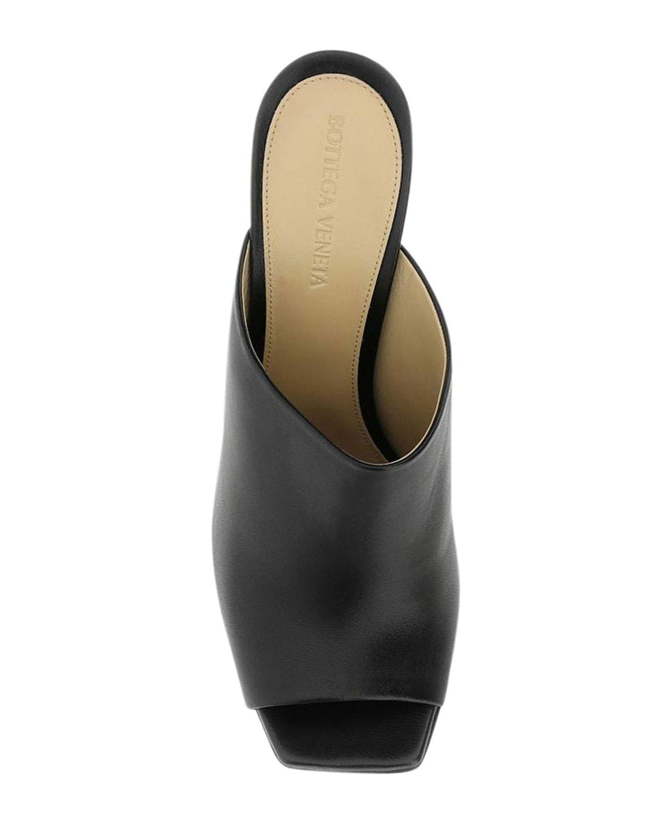 Bottega Veneta Open Toe Sandals - BLACK