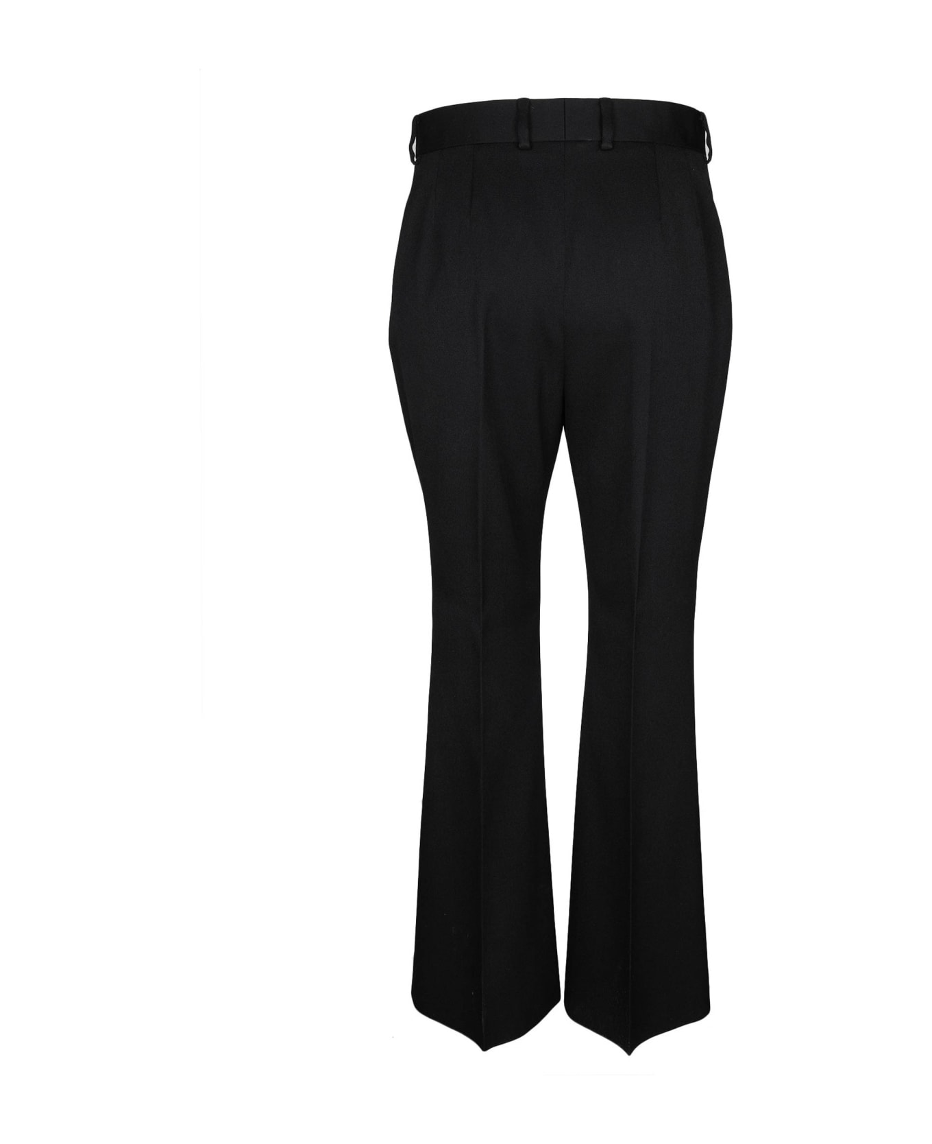 Lanvin Flared Pants In Black Wool - Black ボトムス