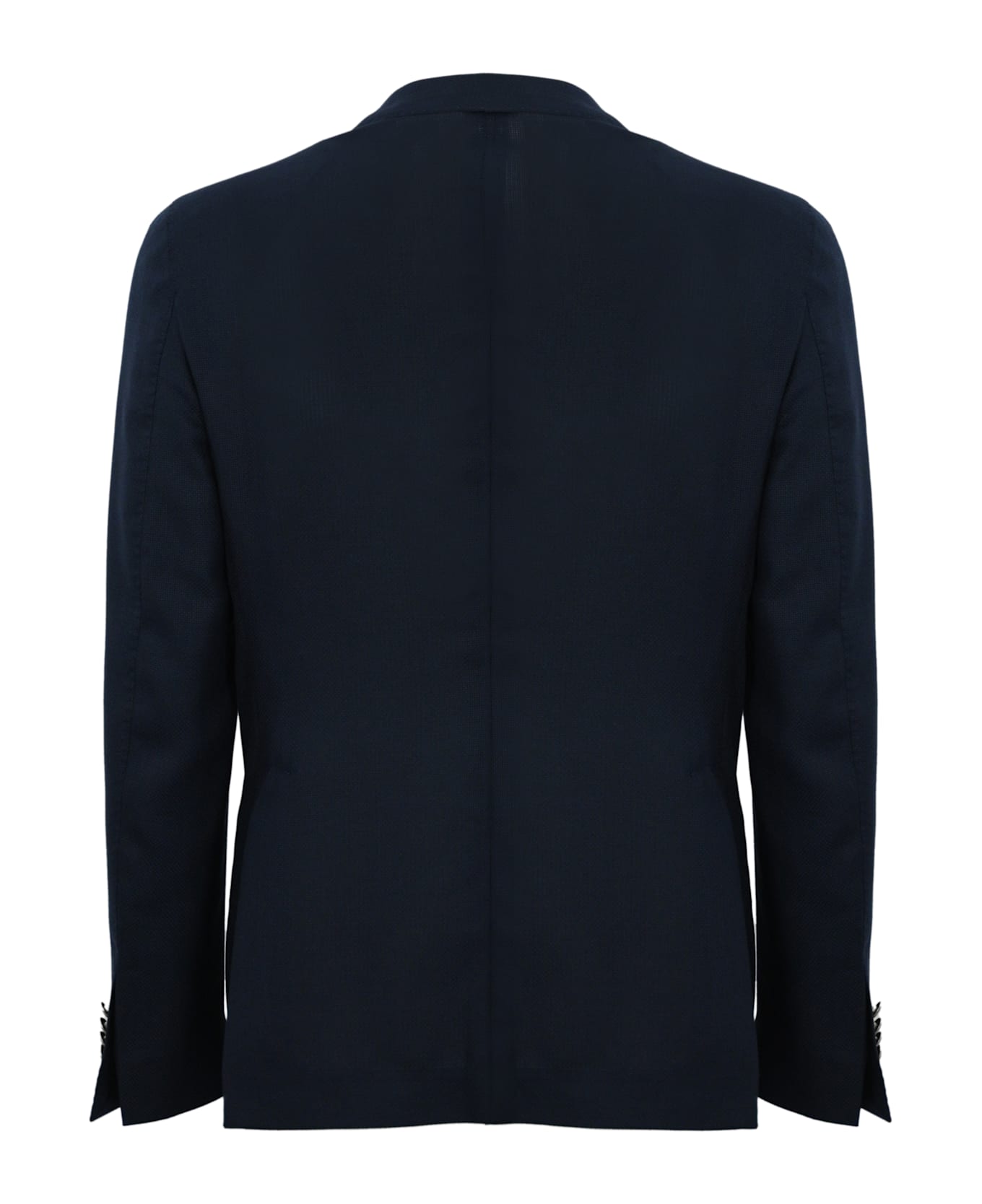 L.B.M. 1911 Single-breasted Cotton And Wool Jacket - Blu