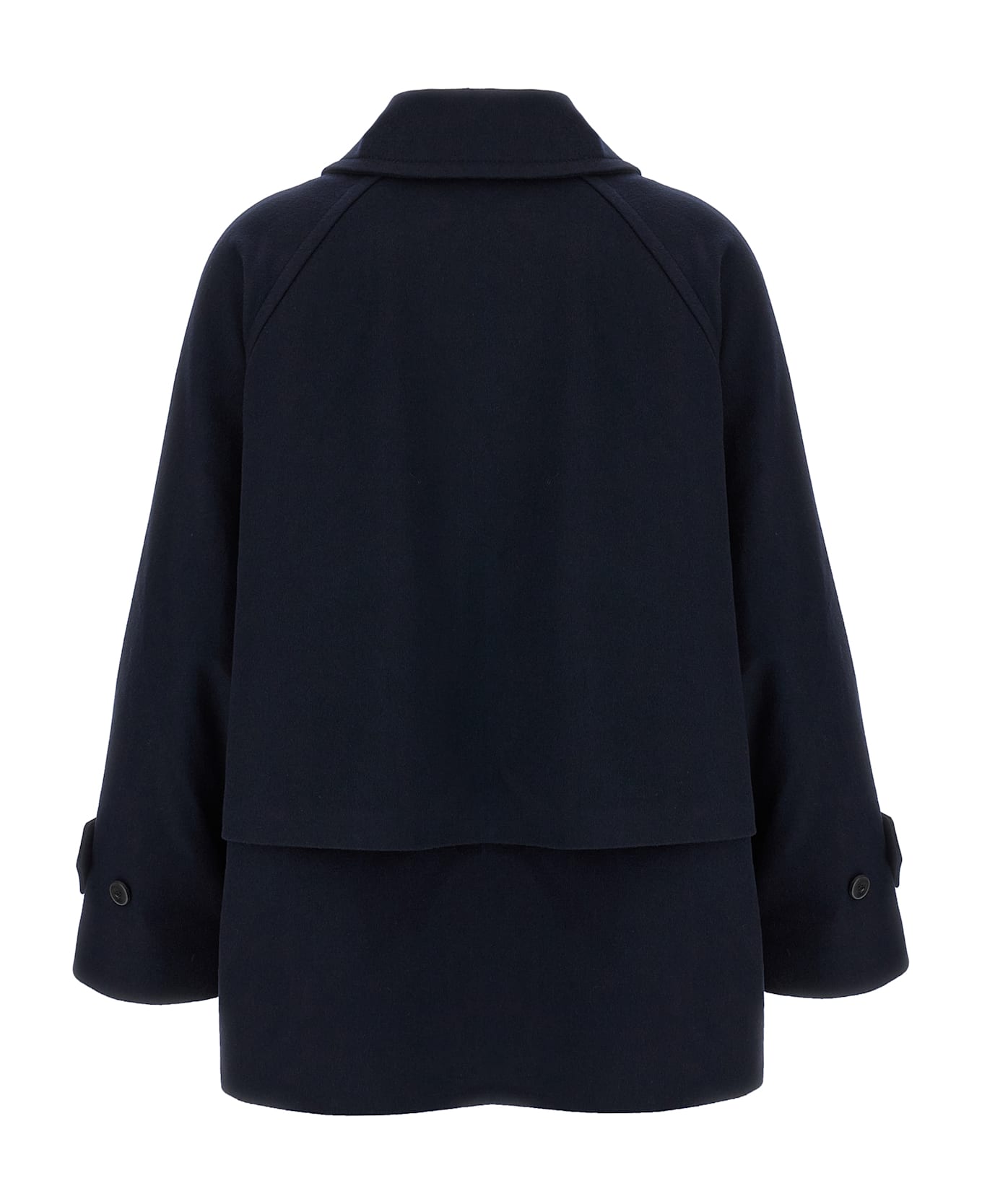 Alberto Biani Caban Coat - Blue