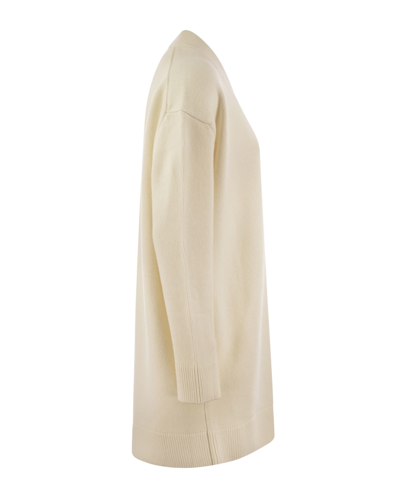 Fabiana Filippi Wool, Silk And Cashmere Cardigan - White