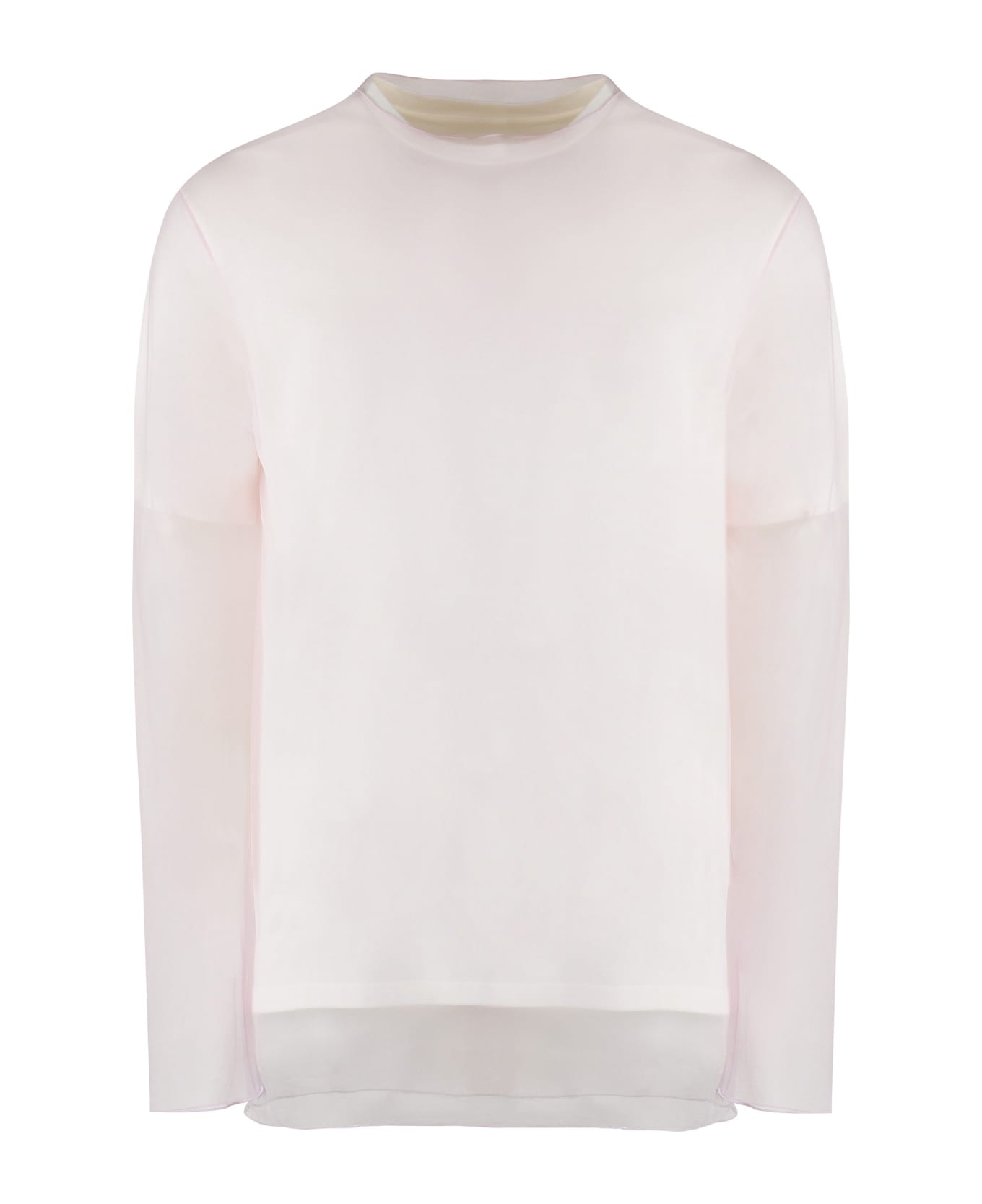 Jil Sander Layered Cotton T-shirt - White シャツ