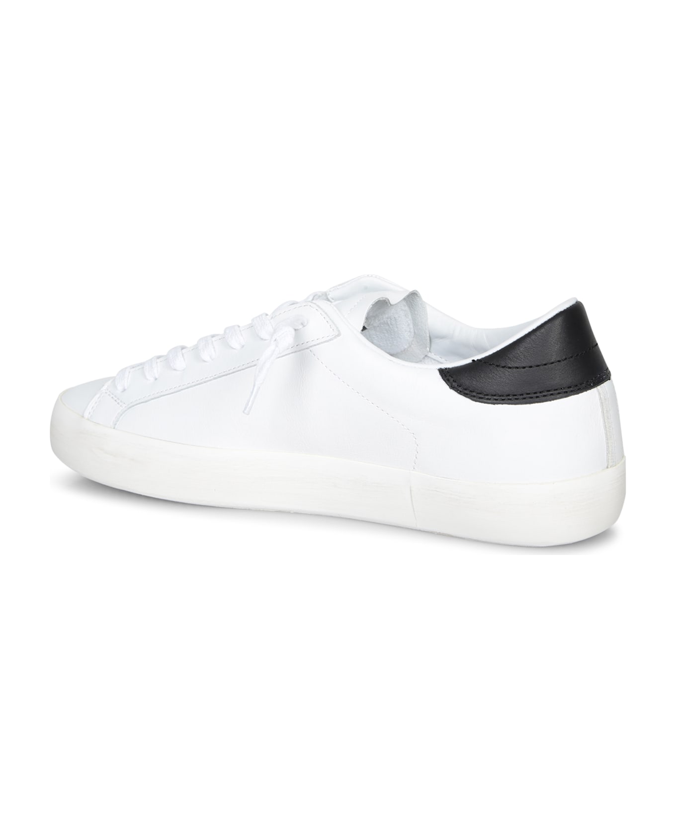 D.A.T.E. Hill Low Calf White Black Sneakers - White スニーカー