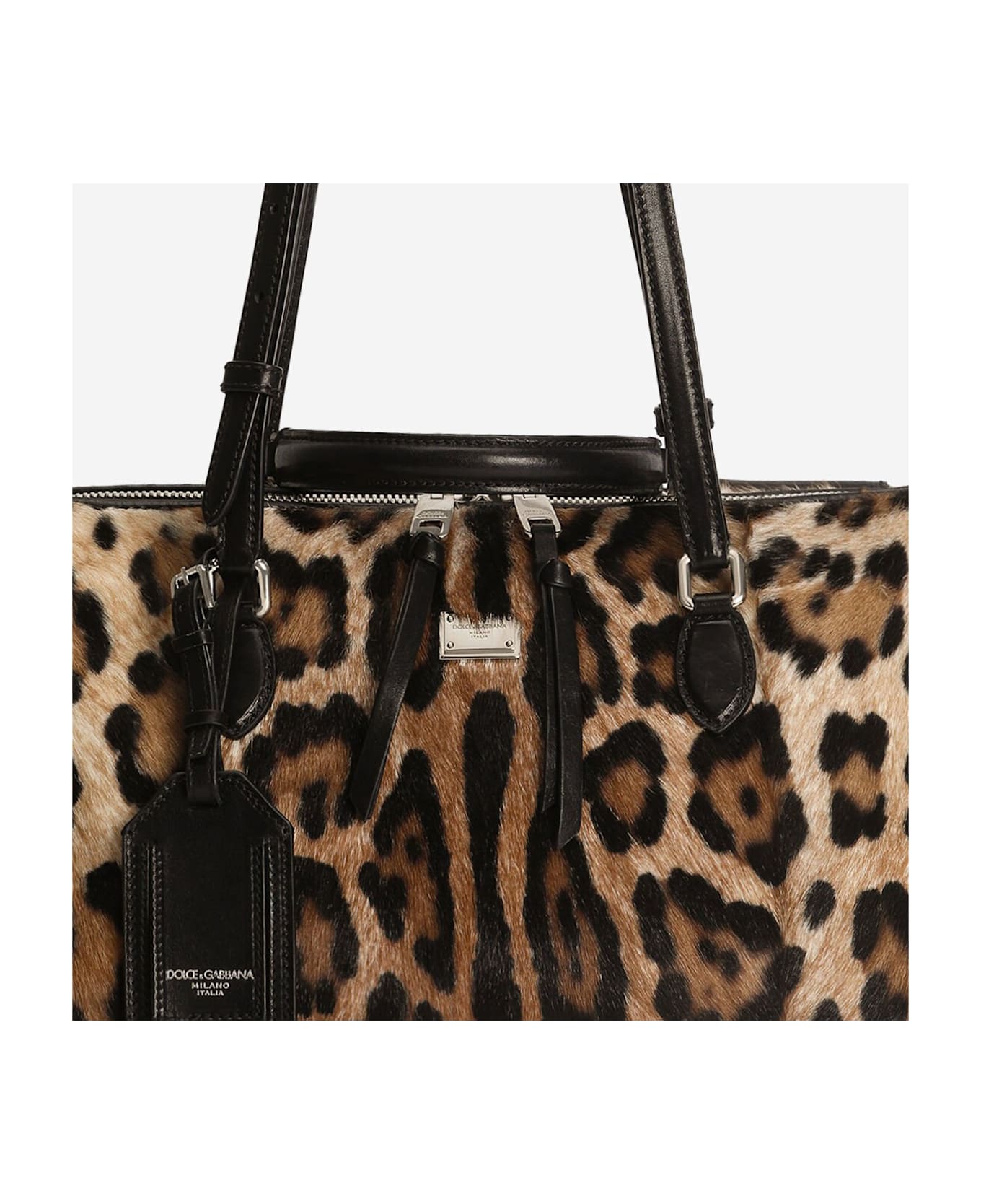 Dolce 
Gabbana Vittoria Pony Skin Bag - Brown