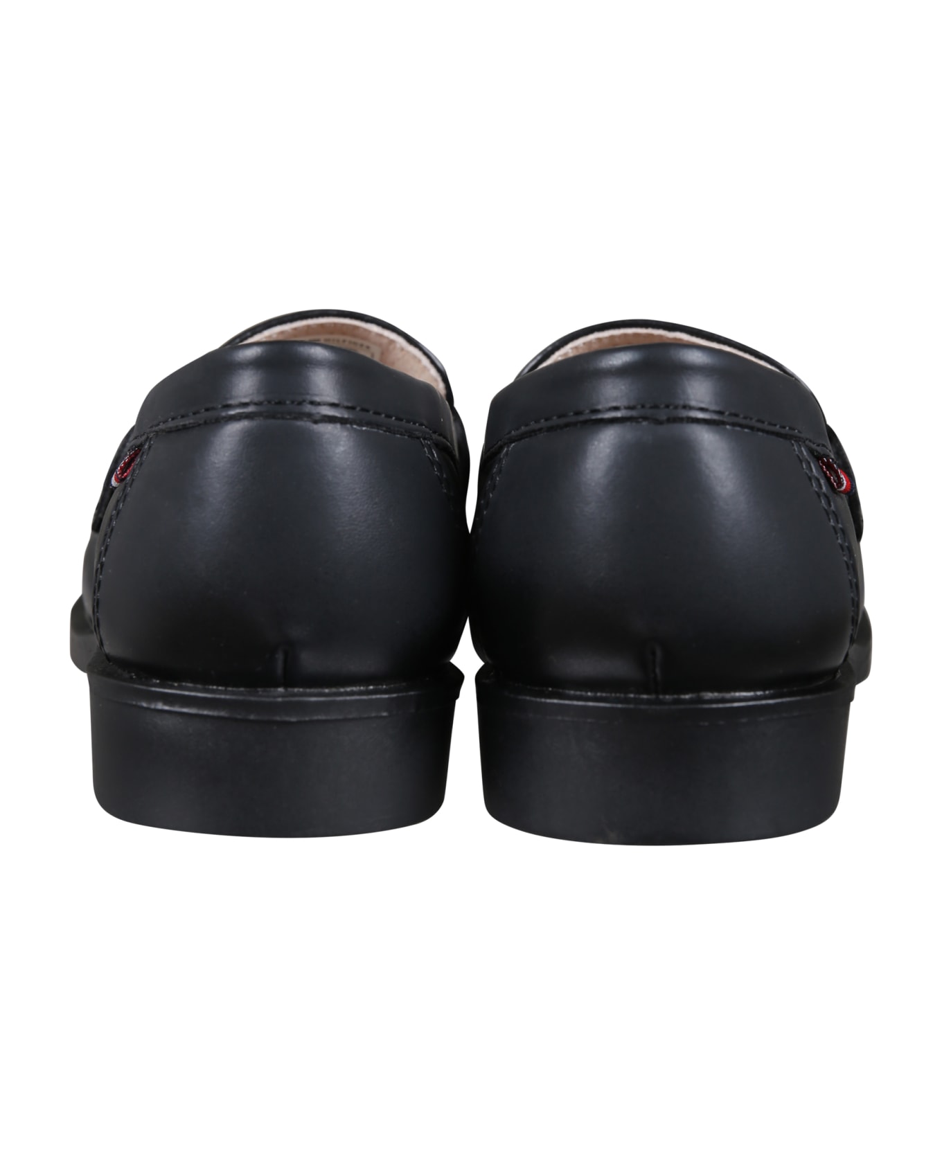 Tommy Hilfiger Black Loafers For Boy With Logo - Black