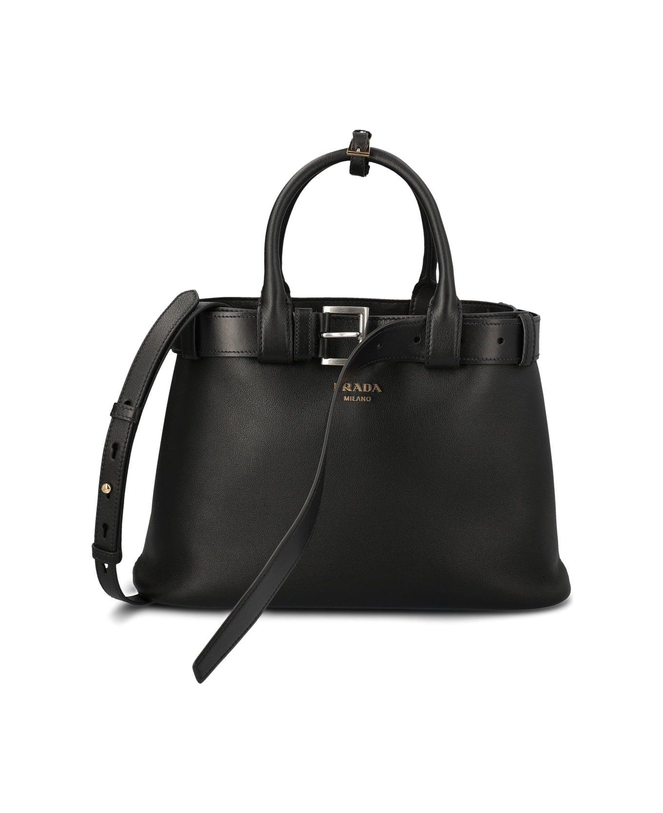 Prada Open-top Medium Handbag - Black トートバッグ