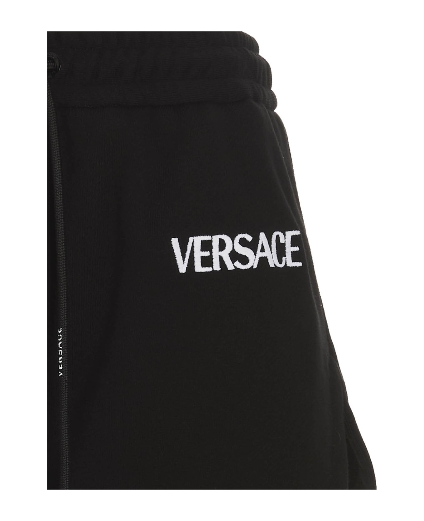 Versace Logo Shorts - Black  