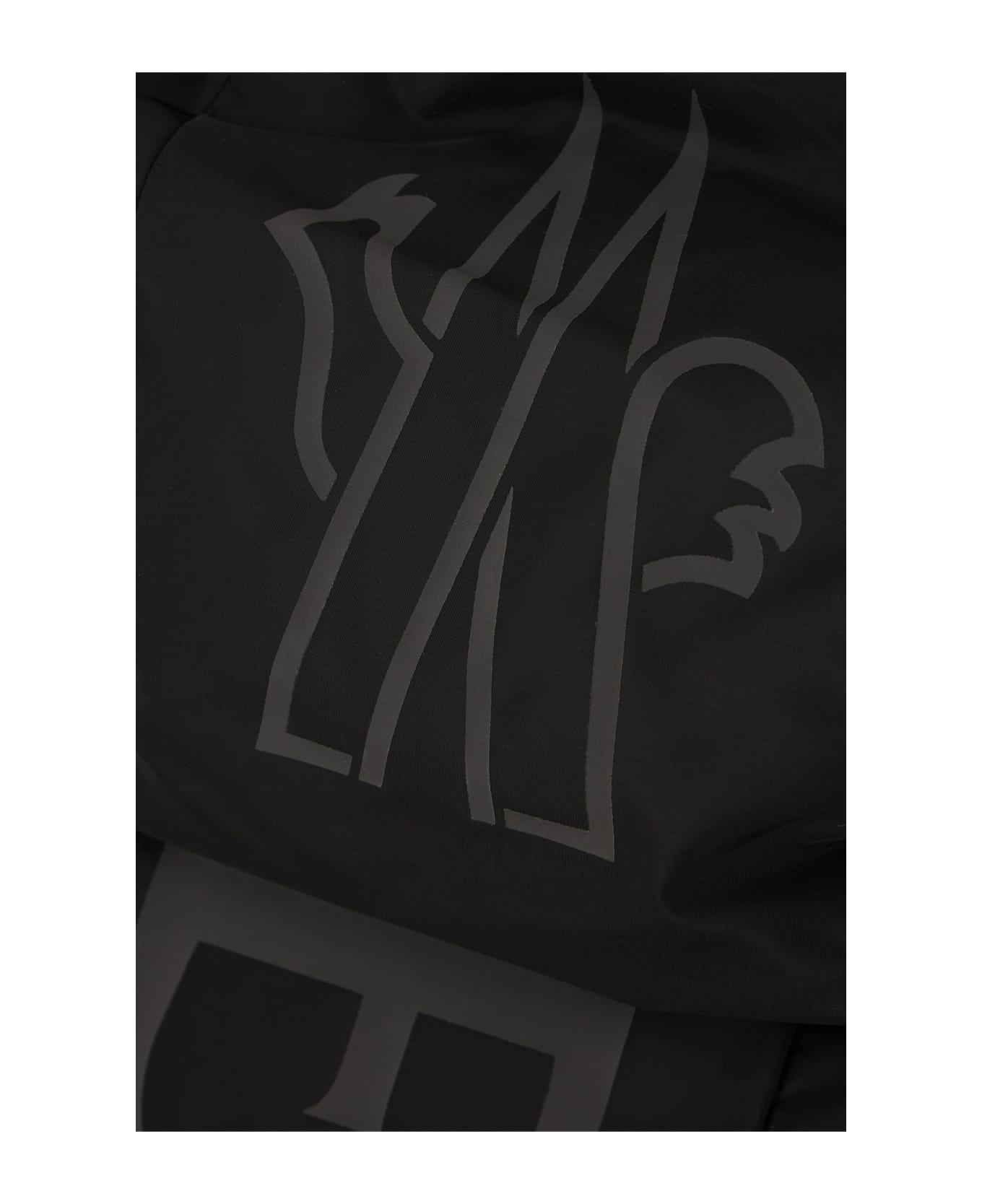 Moncler Black Nylon Garnier Jacket - BLACK